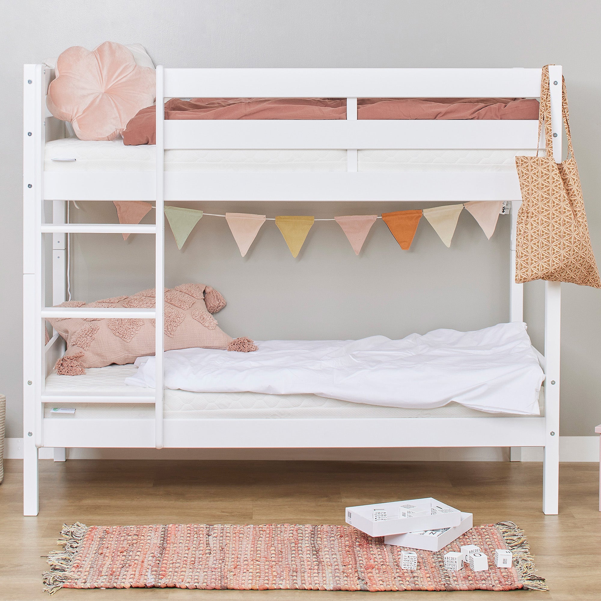 Hoppekids ECO Comfort Lit superposé avec 2 Matelas 70x160 / 90x200