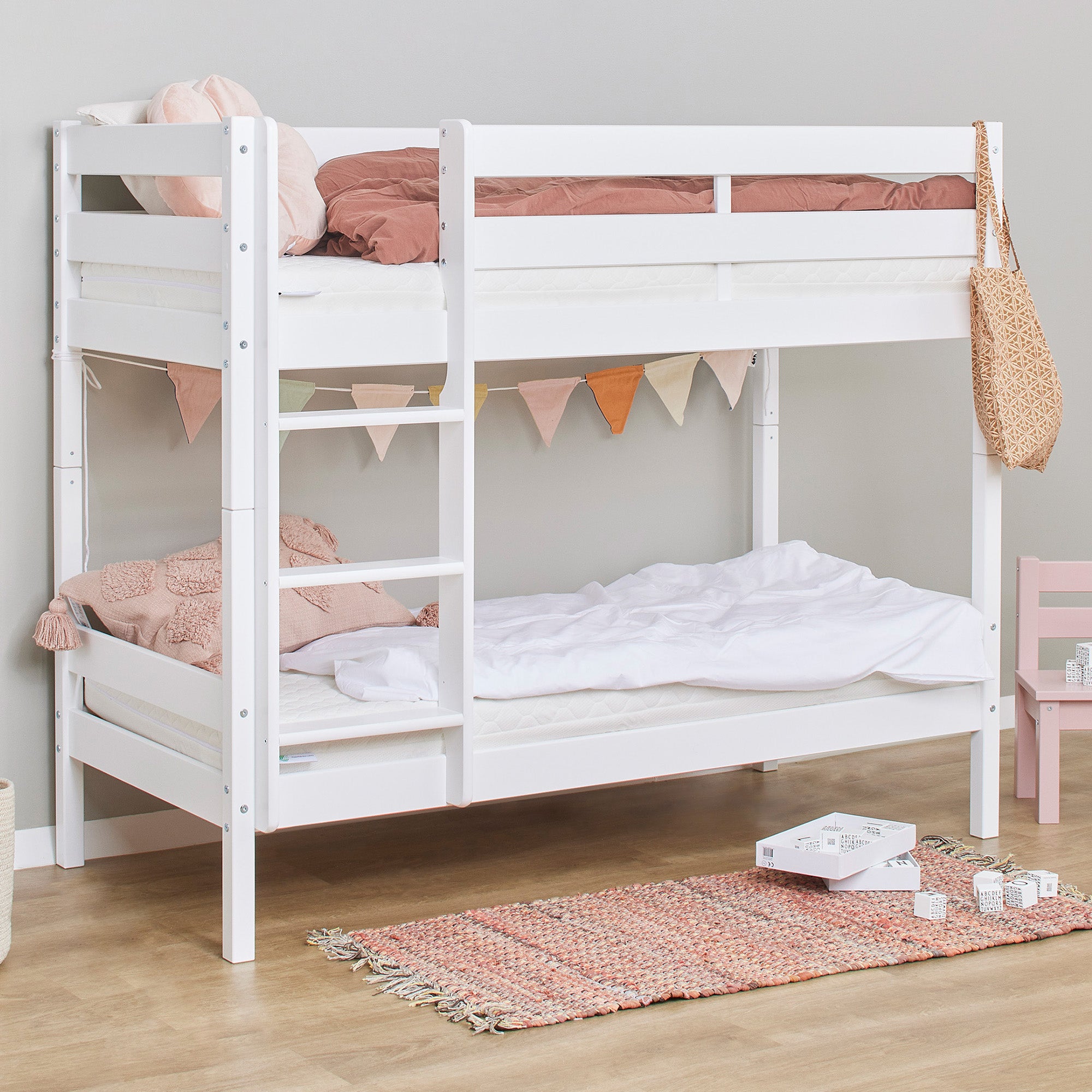 Hoppekids ECO Comfort Lit superposé avec 2 Matelas 70x160 / 90x200