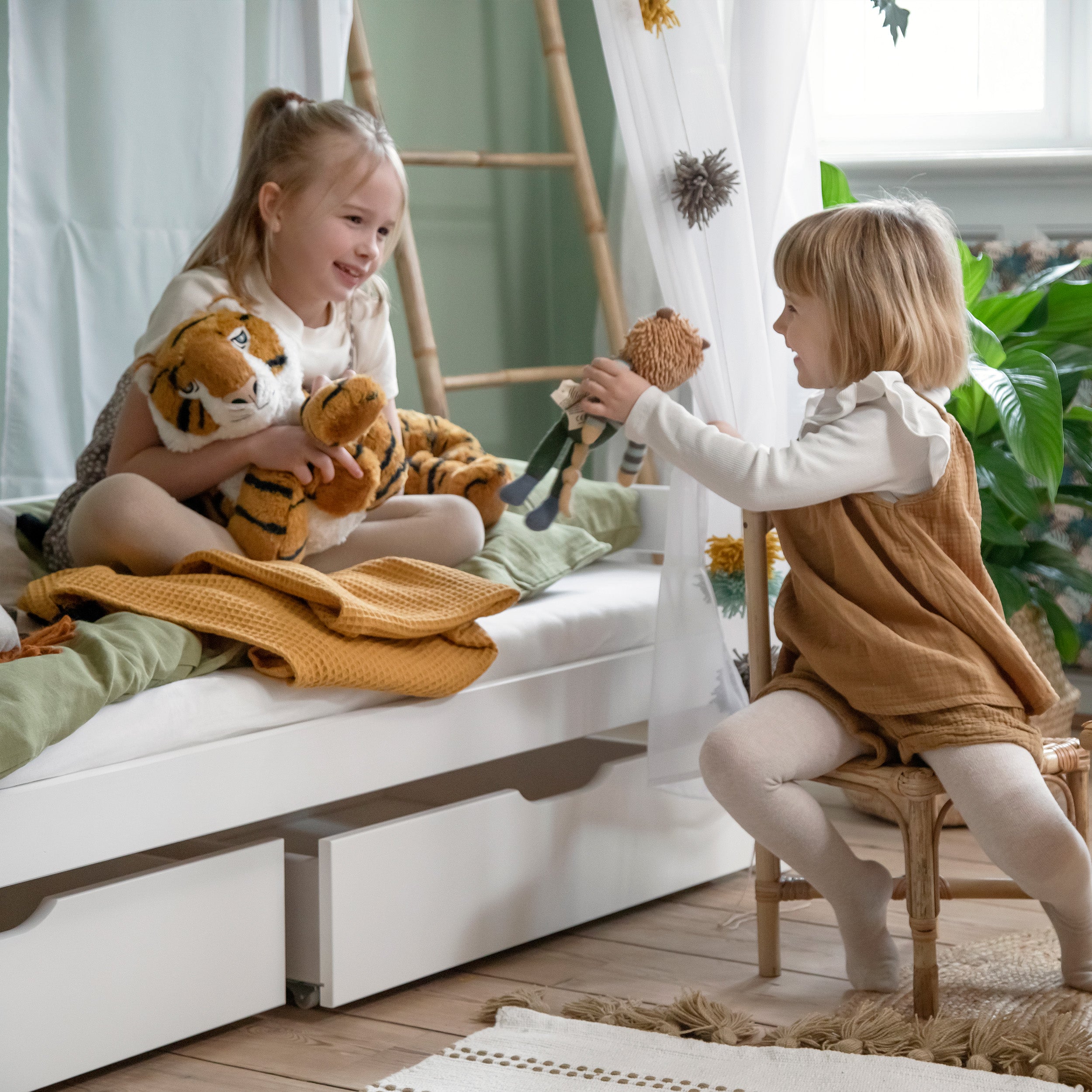 Paquet de lit : Hoppekids ECO Comfort Lit cabane