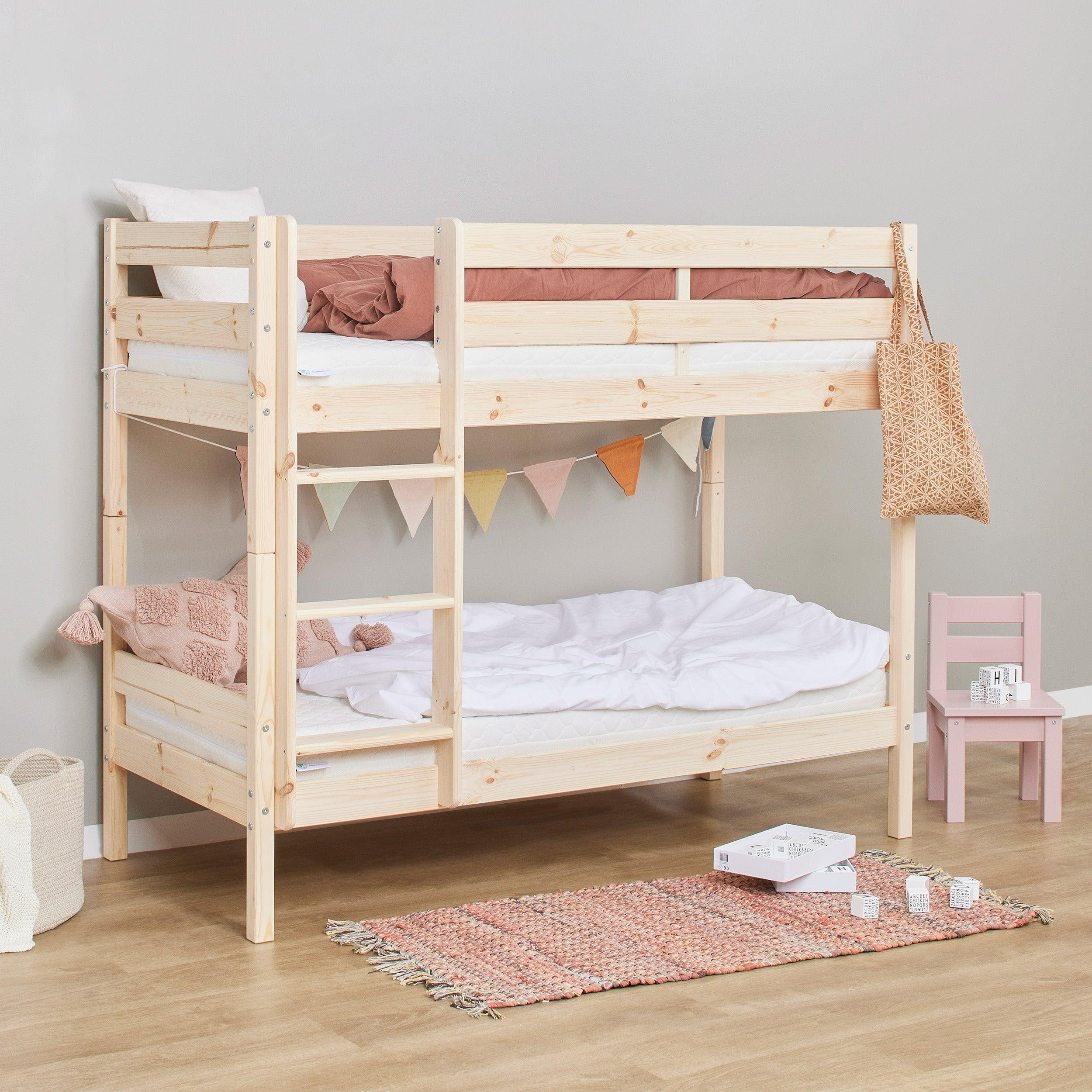 Hoppekids ECO Comfort Lit superposé avec 2 Matelas 70x160 / 90x200