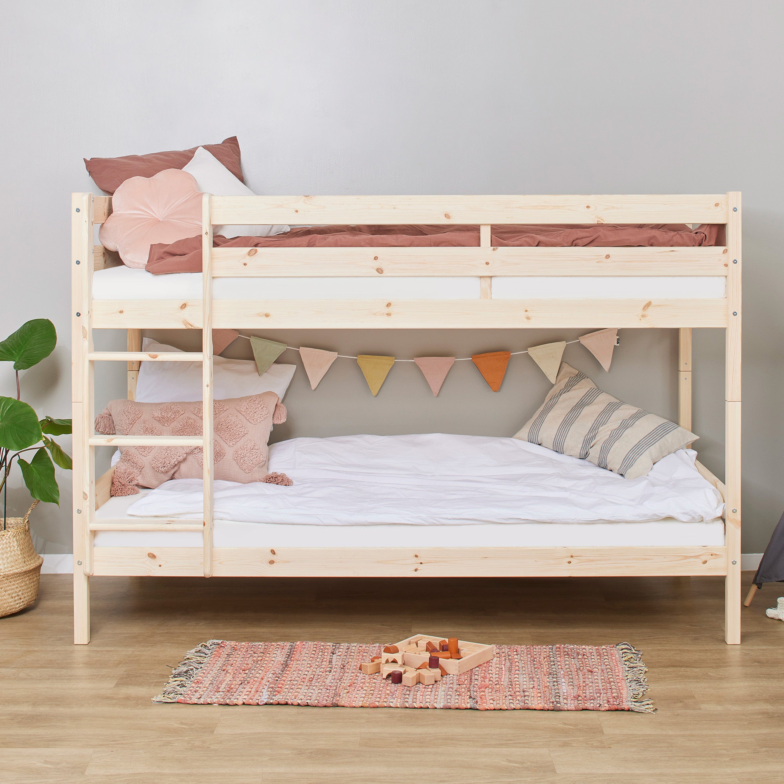 Hoppekids ECO Comfort Lit superposé avec 2 Matelas 70x160 / 90x200