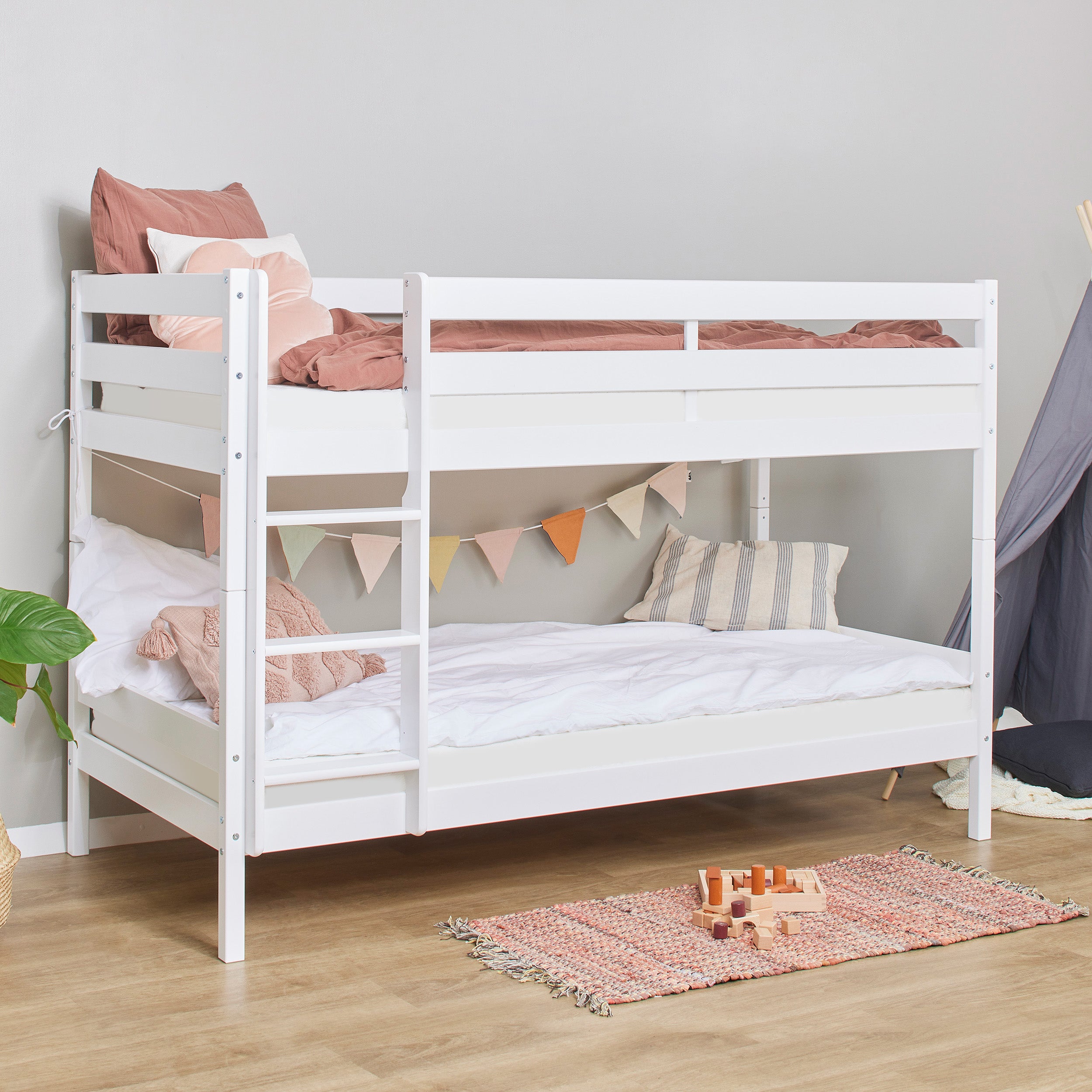 Hoppekids ECO Comfort Lit superposé avec 2 Matelas 70x160 / 90x200