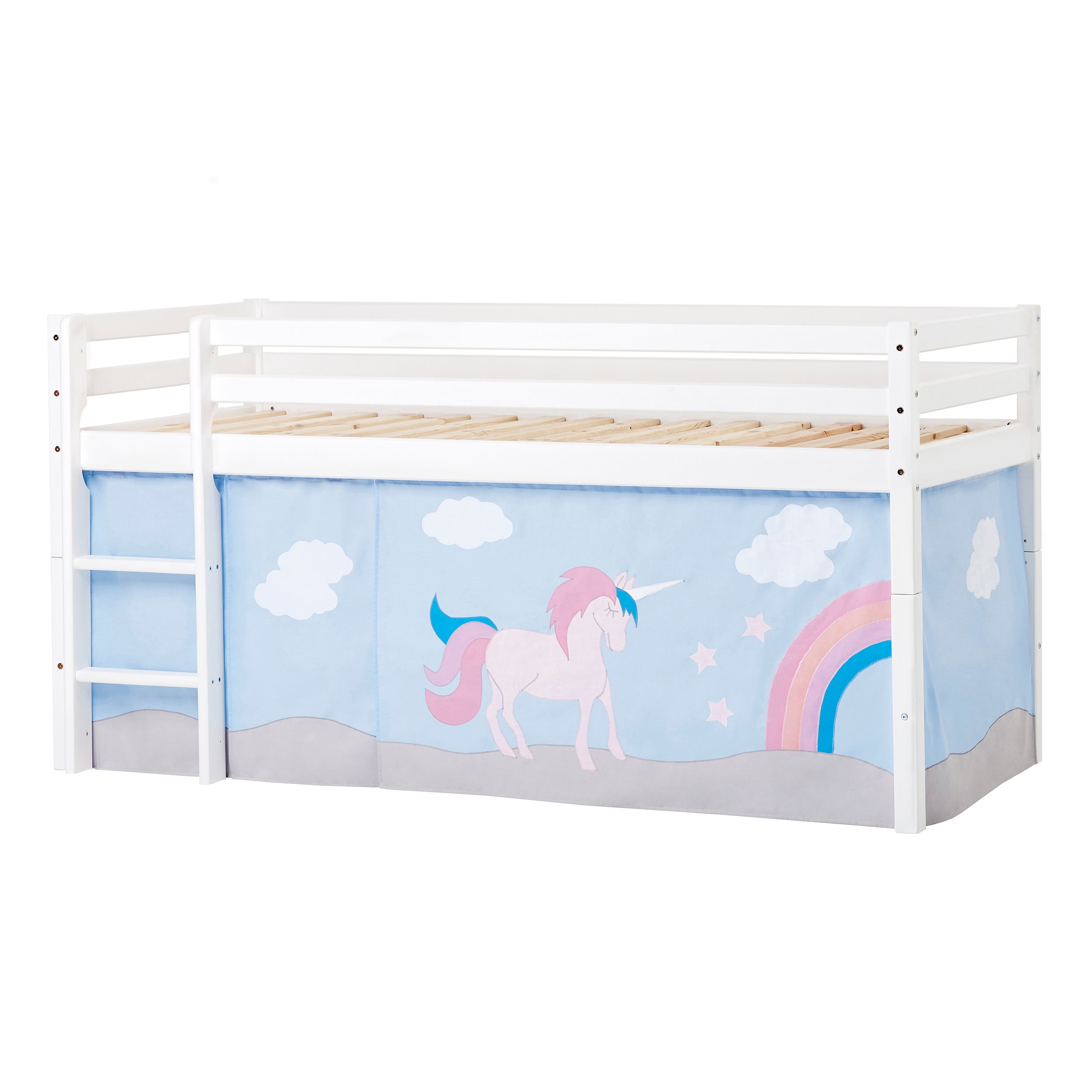 ECO Dream Félemelt ágy a Unicorn Ágyfüggöny
