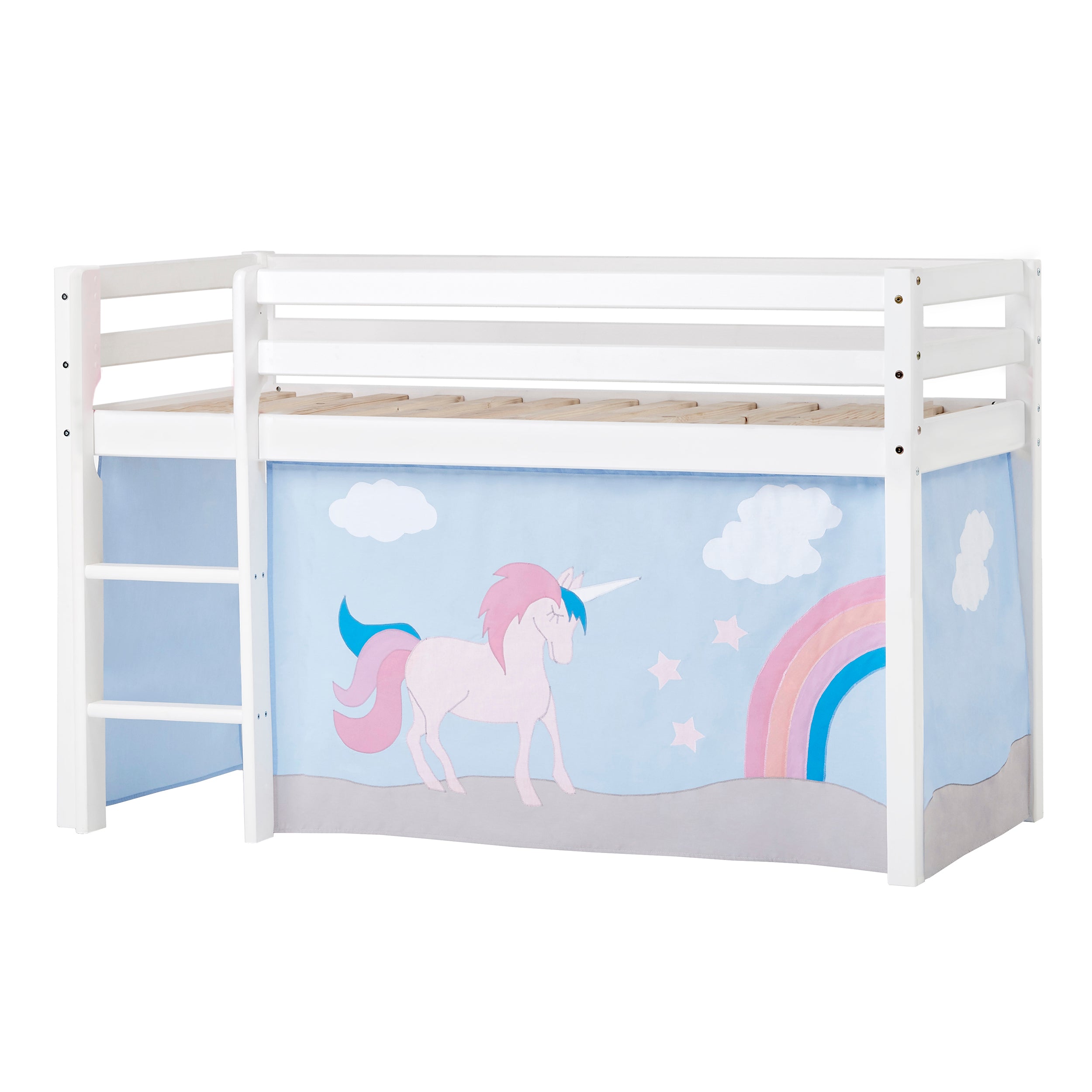 ECO Dream Félemelt ágy a Unicorn Ágyfüggöny