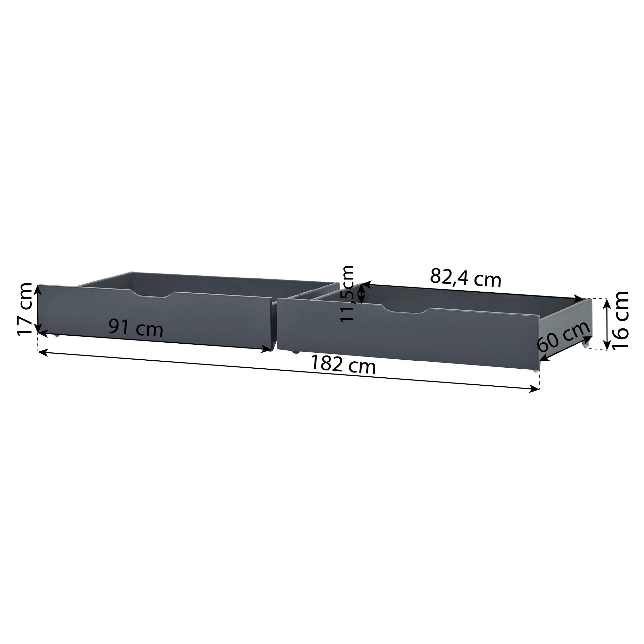 ECO Dream Småbarnsseng 90x200 med skuffer