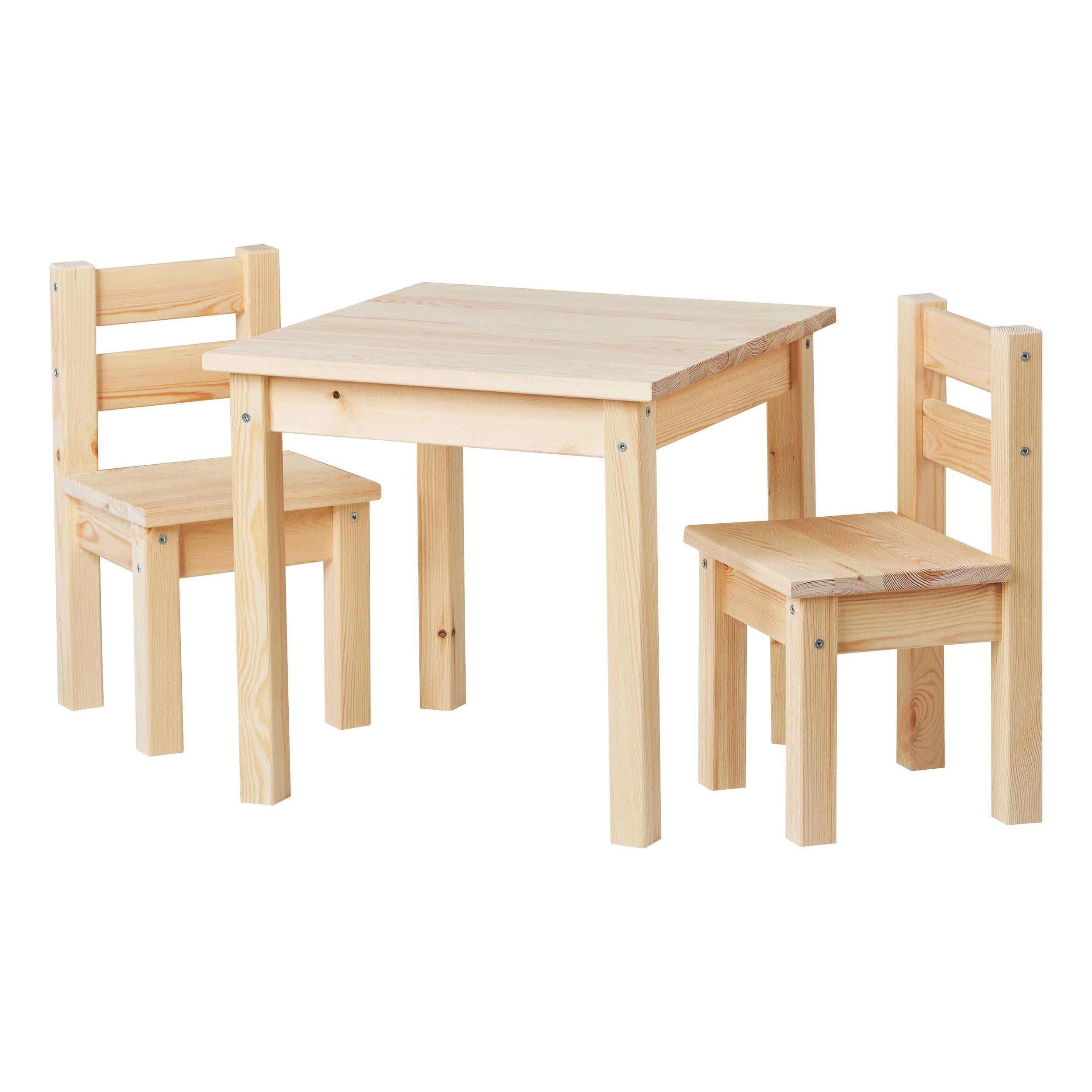 BUNDLE MADS Bord och två stolar