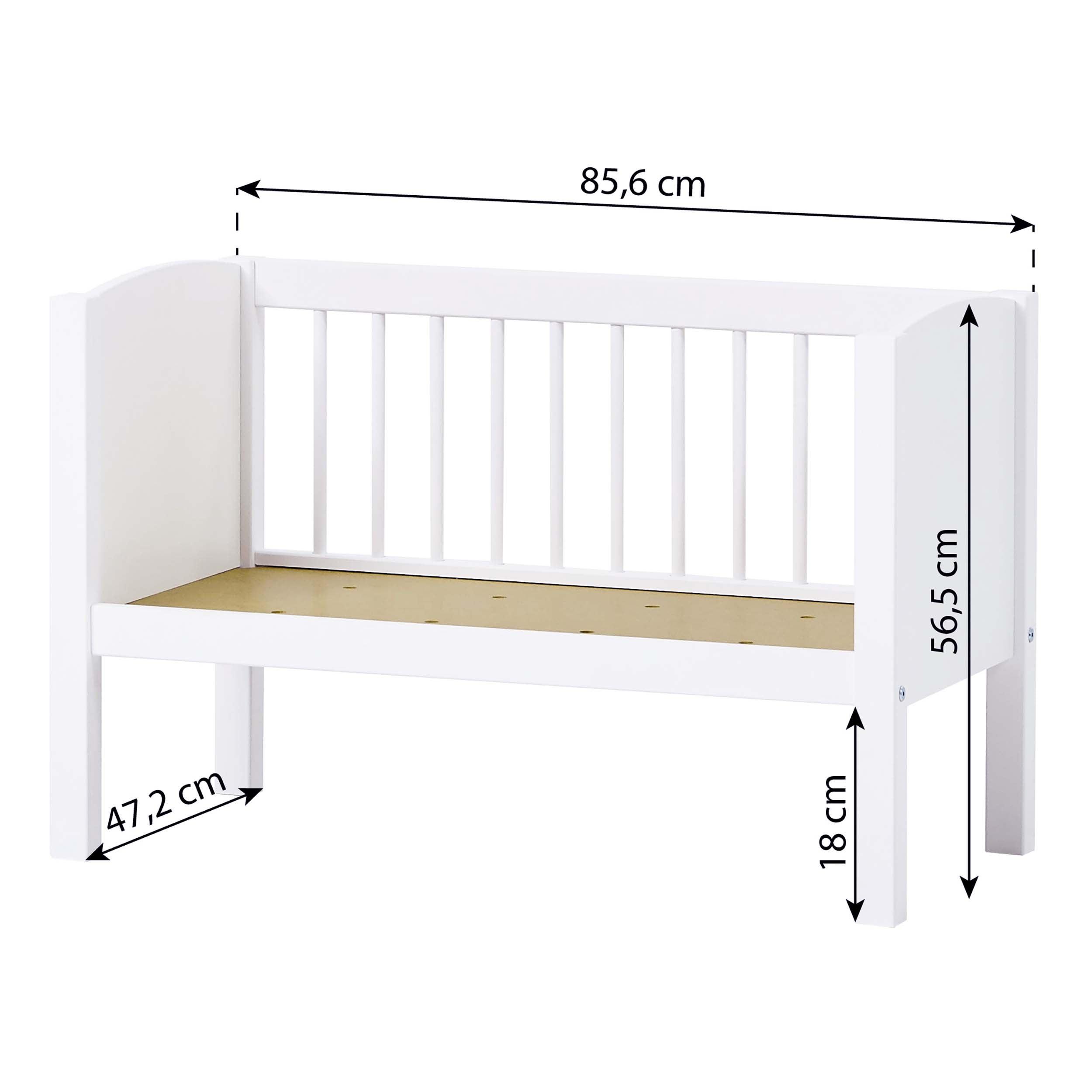 Hoppekids Vugge 40x80 cm, Hvid