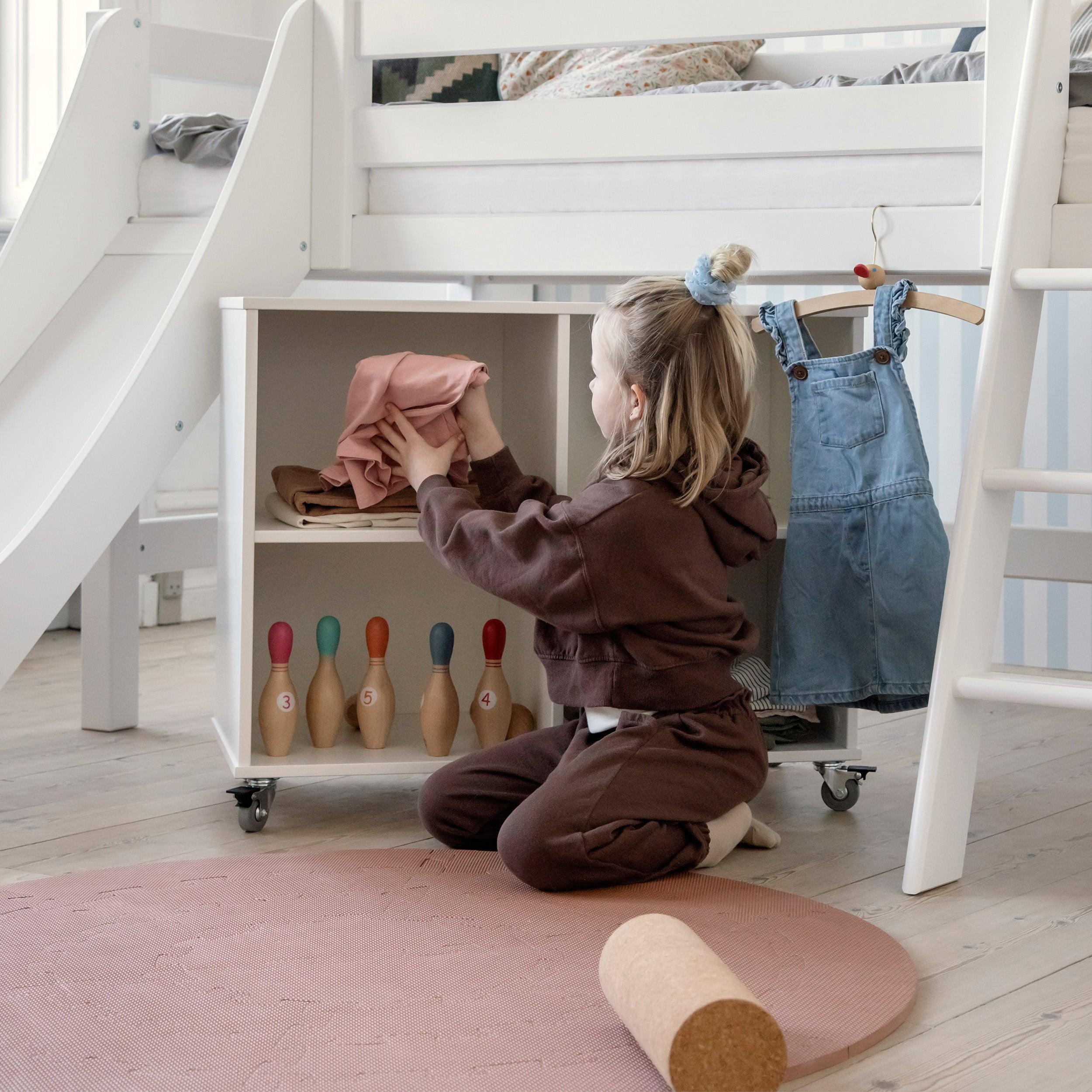 Hoppekids Reol med hjul