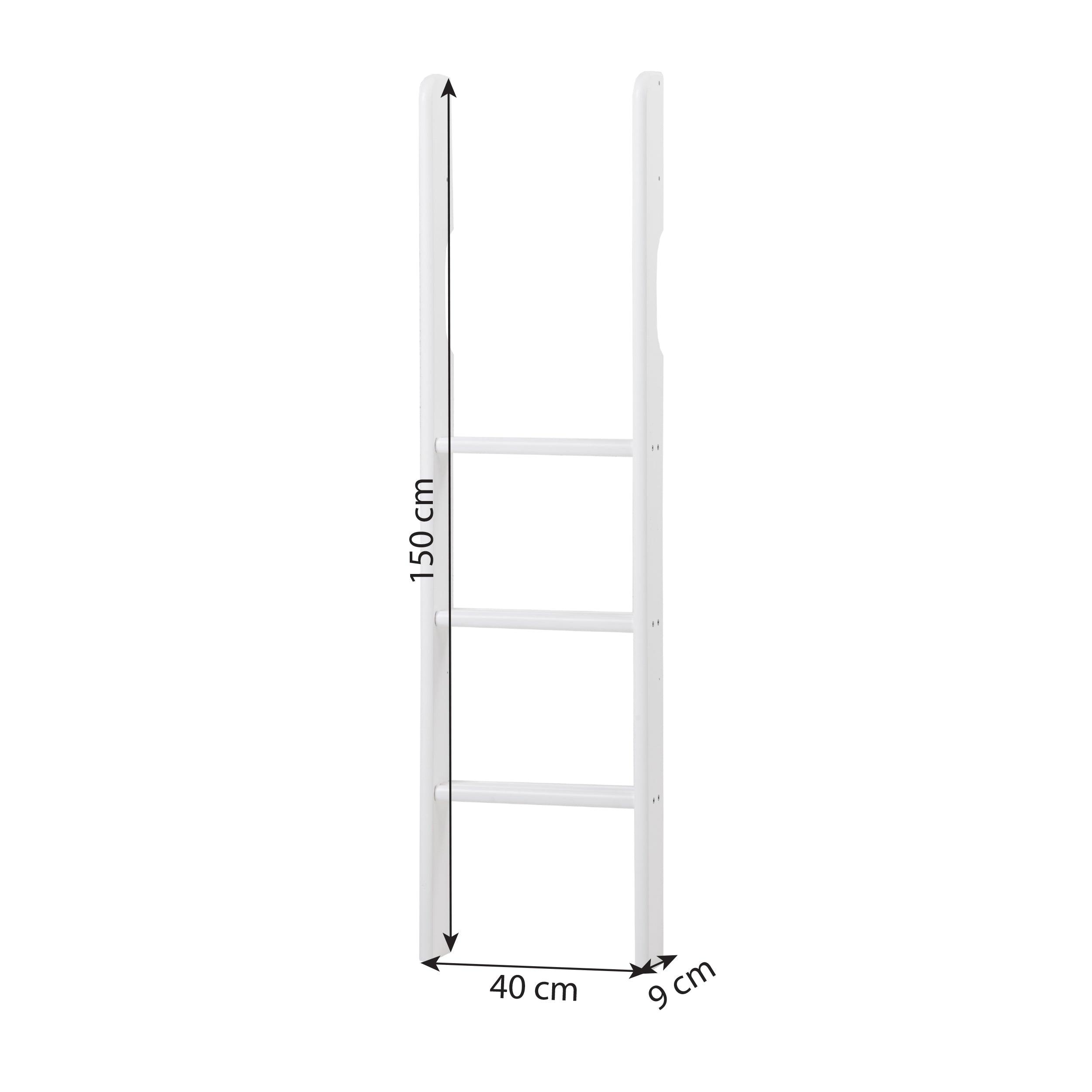Hoppekids ECO Luxury Ladder for High Sleeper bed, White
