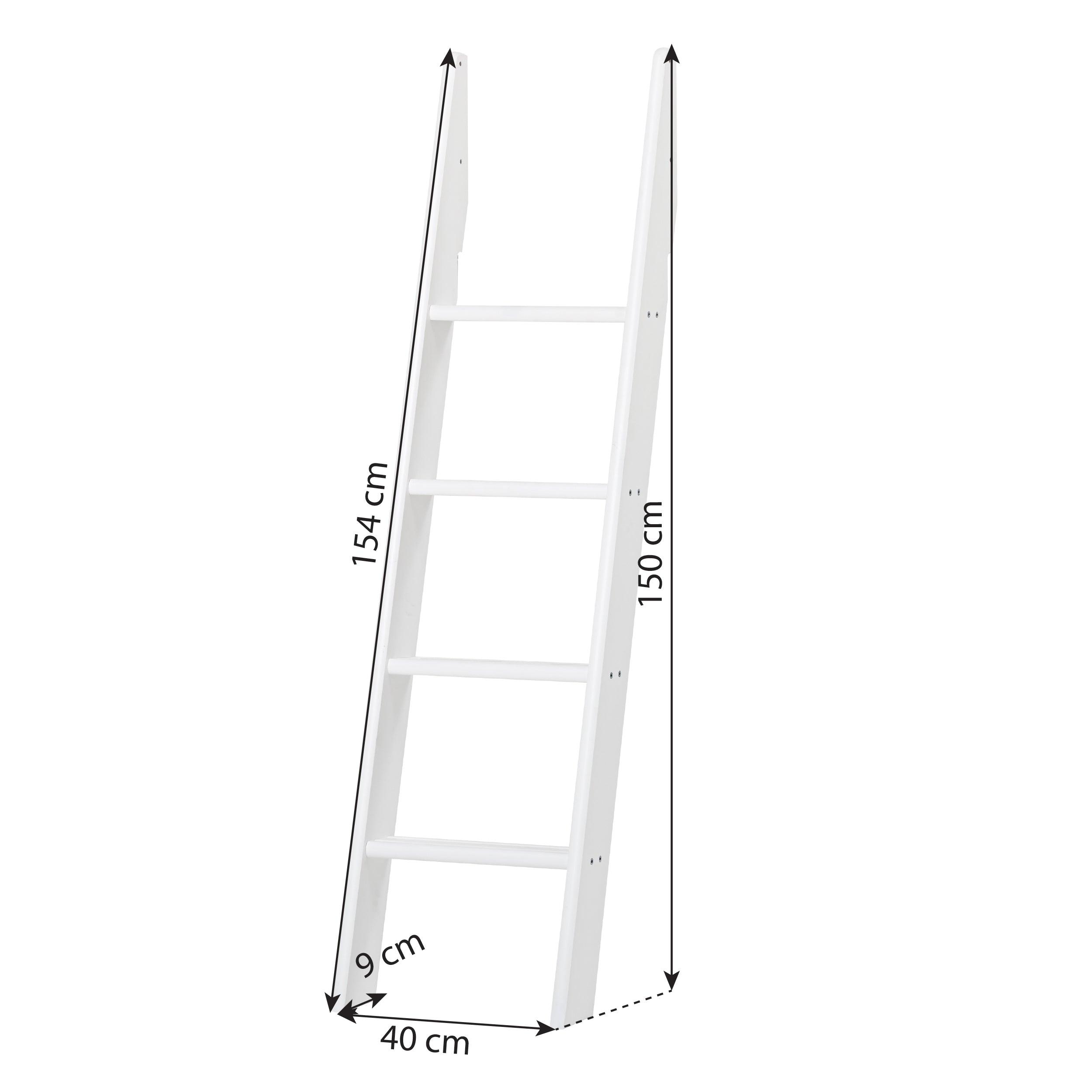 Hoppekids ECO Luxury Ladder for High Sleeper bed, White