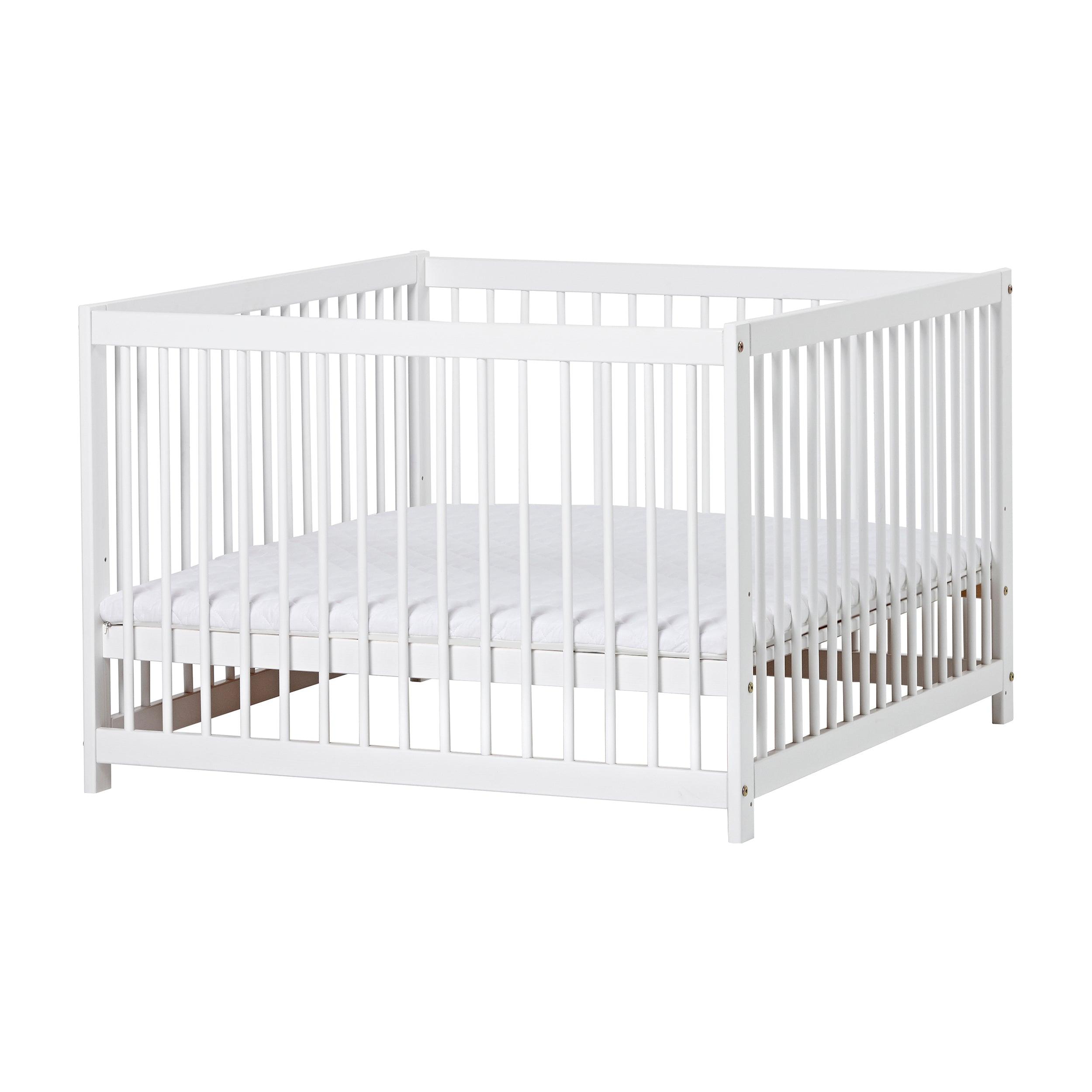 Matelas Hoppekids avec revêtement en lin pour parc à bébé