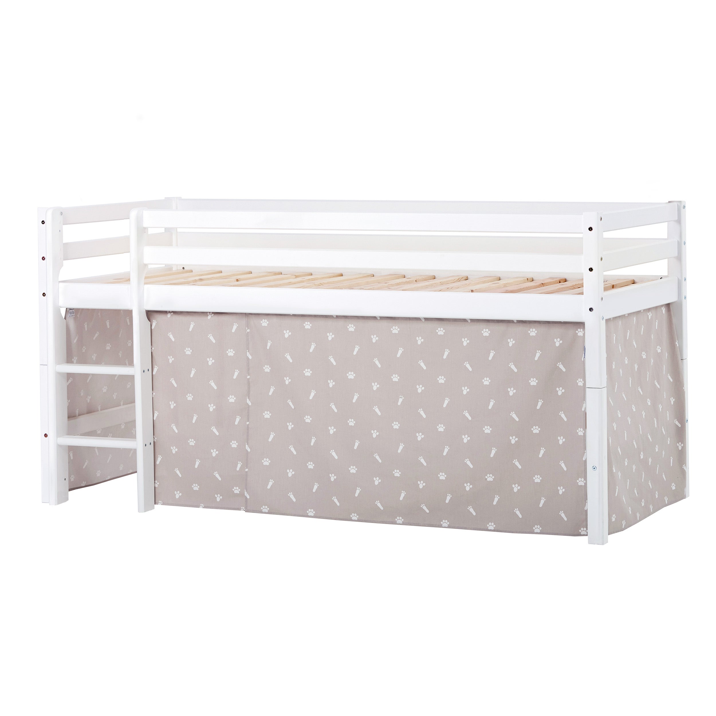 ECO Dream Lit mi hauteur avec Pets Rideau de lit Silver Cloud