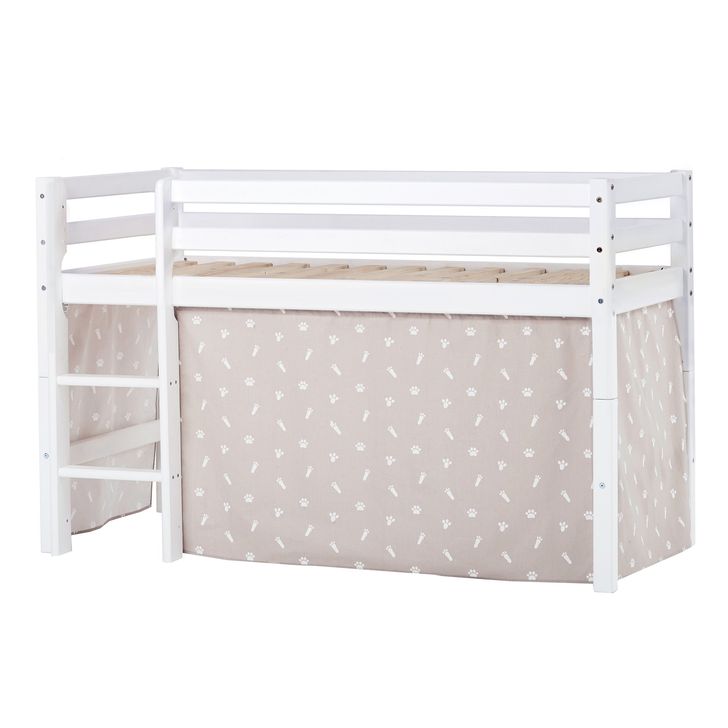 ECO Dream Lit mi hauteur avec Pets Rideau de lit Silver Cloud