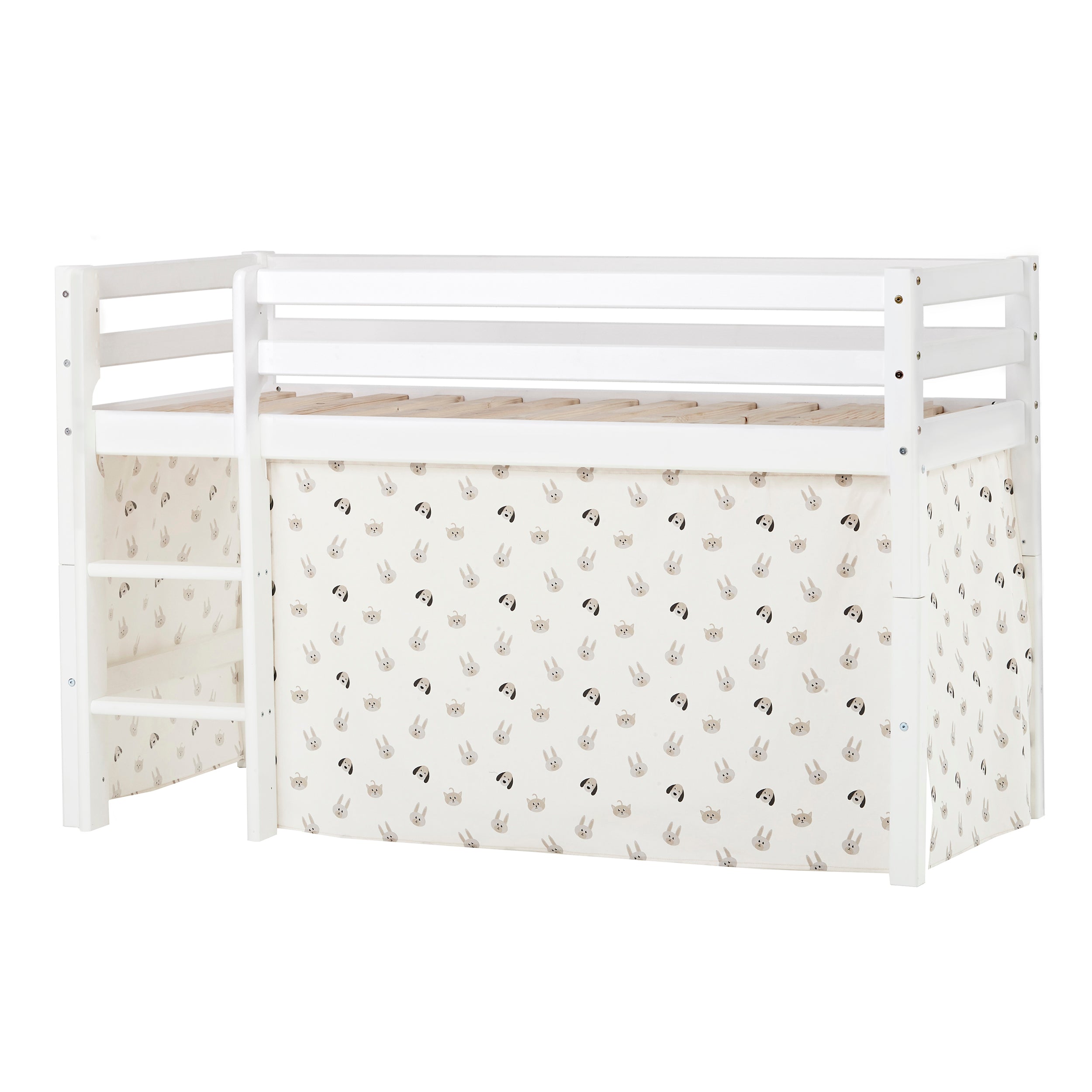 ECO Dream Halbhochbett mit Pets Pristine Bettvorhang