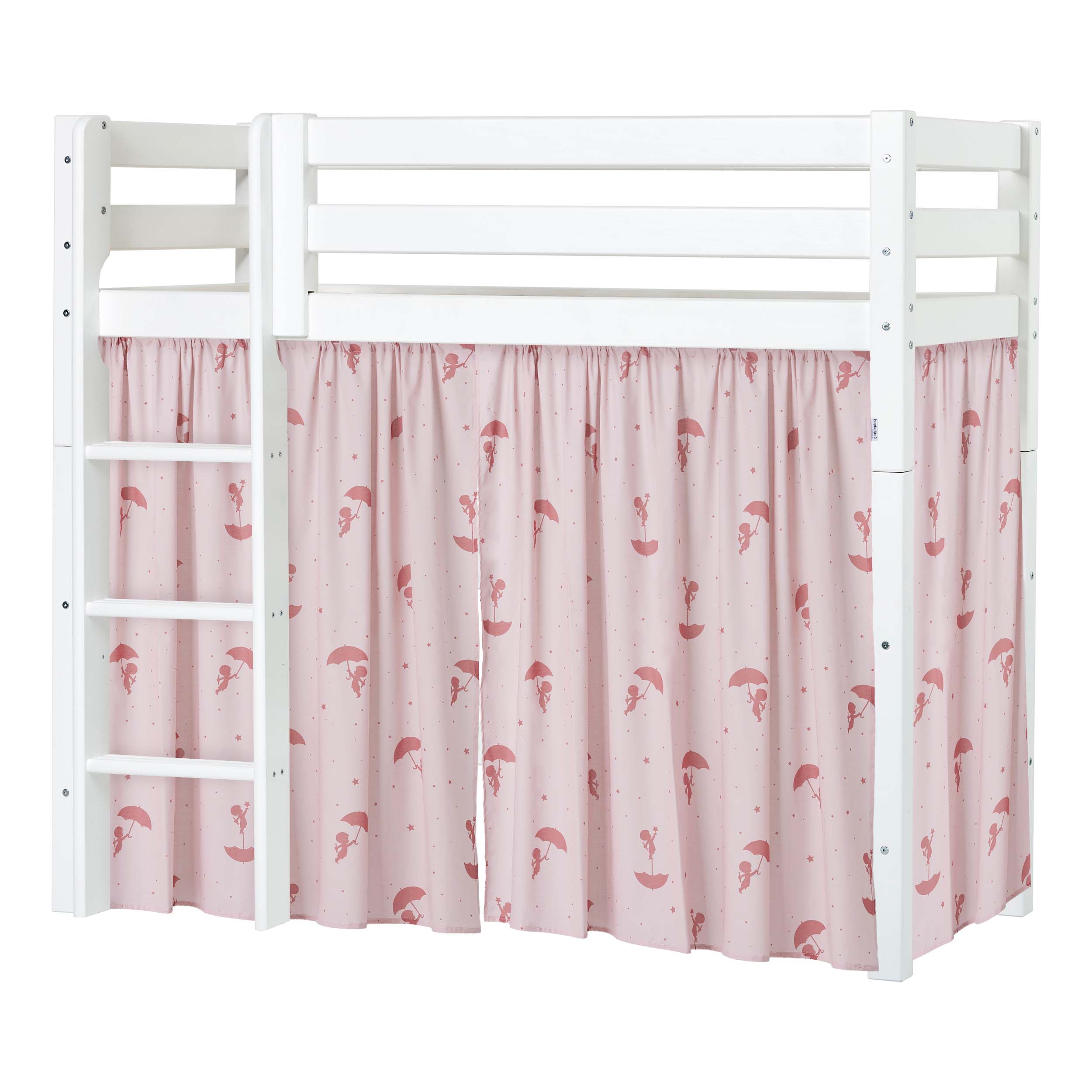 Hoppekids ECO Luxury Letto rialzato con Rød Ole Lukoie Tende per letti