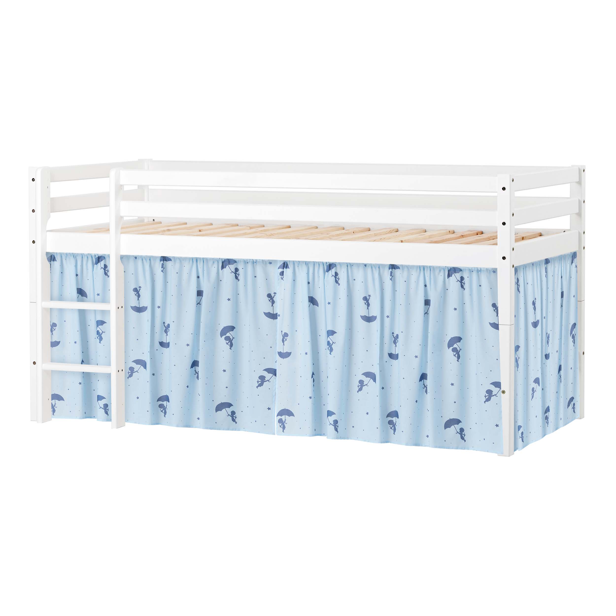 ECO Dream Halfhoogslaper met Blauwe Ole Lukoie Bedgordijnen