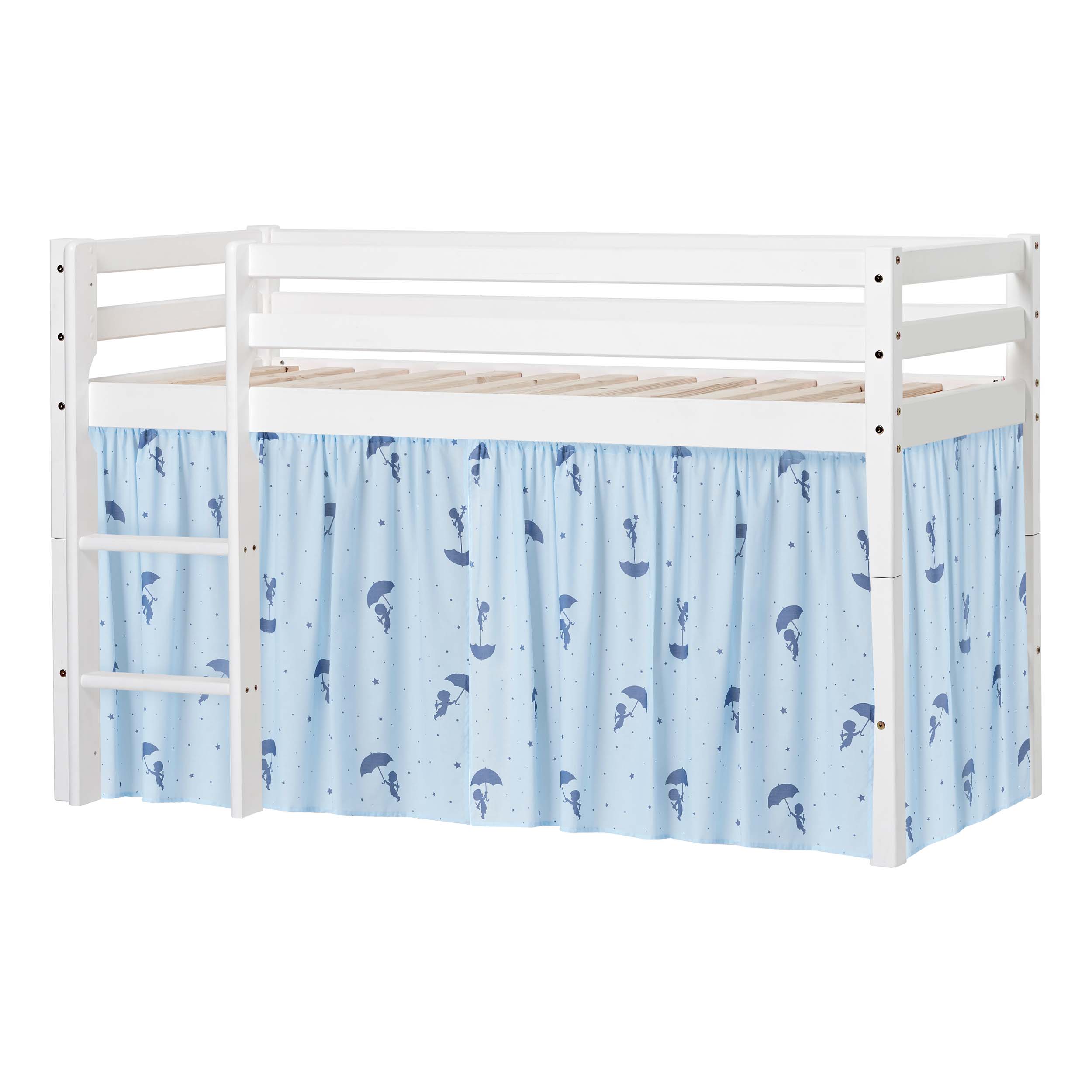 ECO Dream Halfhoogslaper met Blauwe Ole Lukoie Bedgordijnen