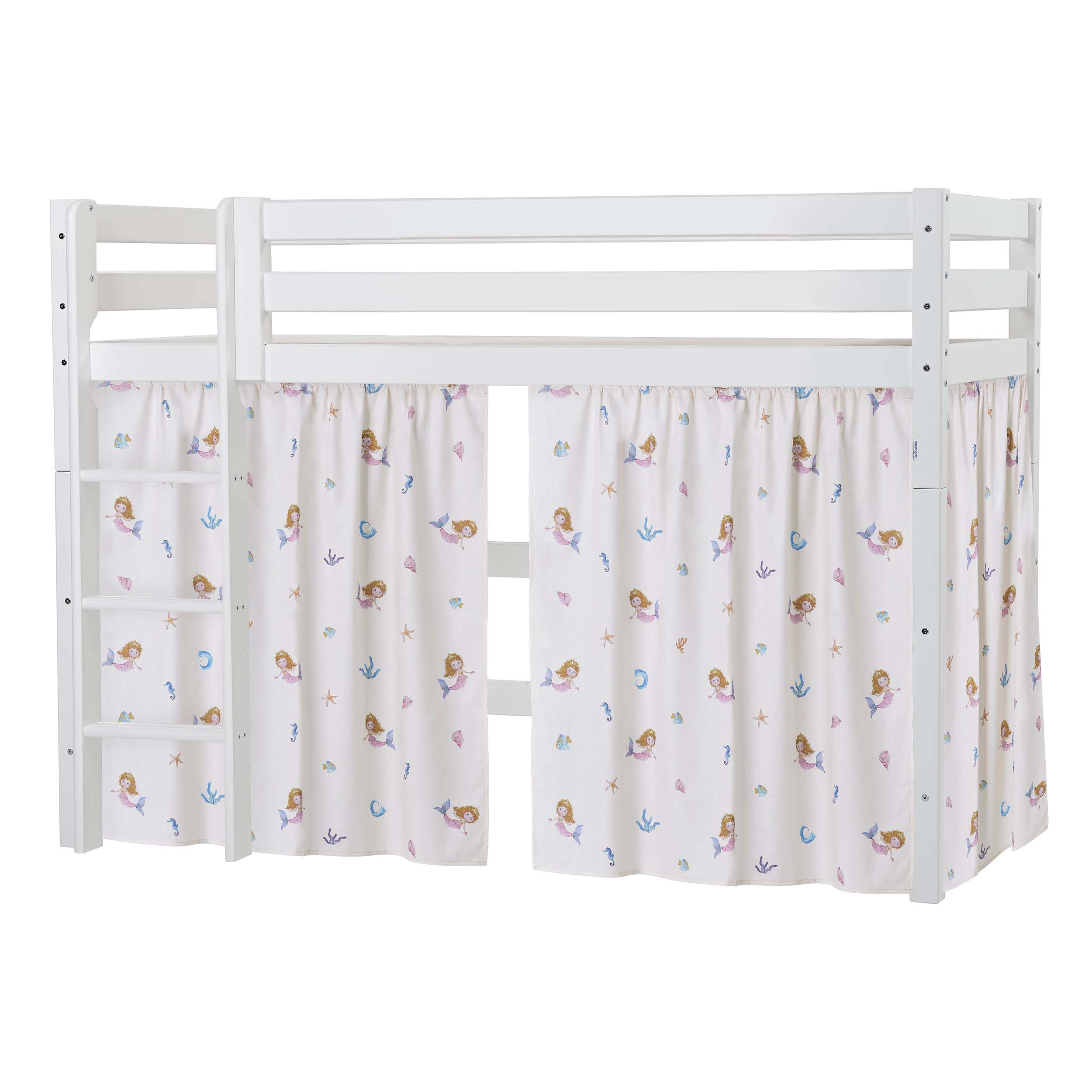 Hoppekids ECO Luxury High sleeper bed with Mermaid Bed curtains