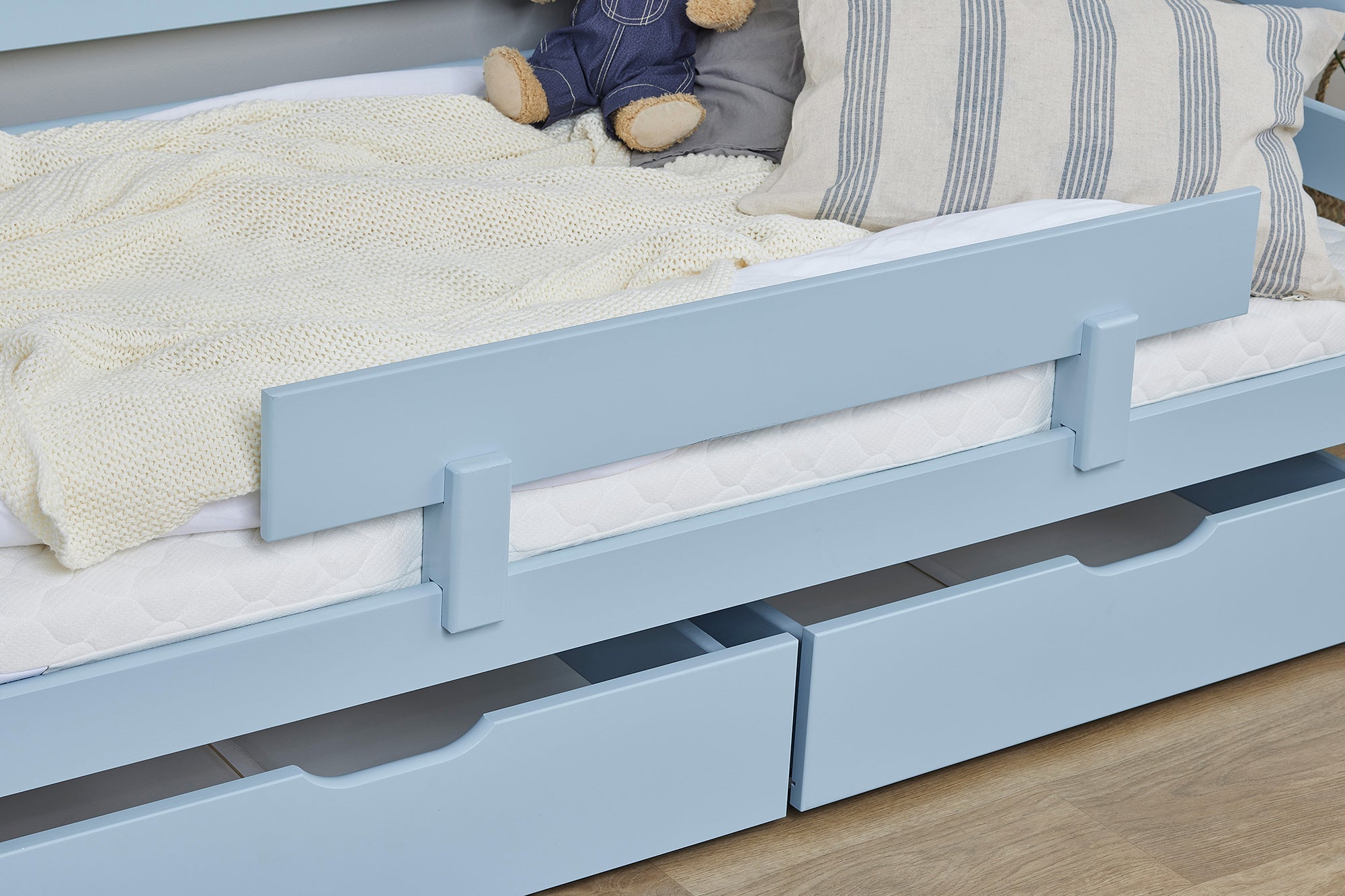 Hoppekids ECO Comfort Juniorseng 70x160 inkl. Skuffer og Sengehest