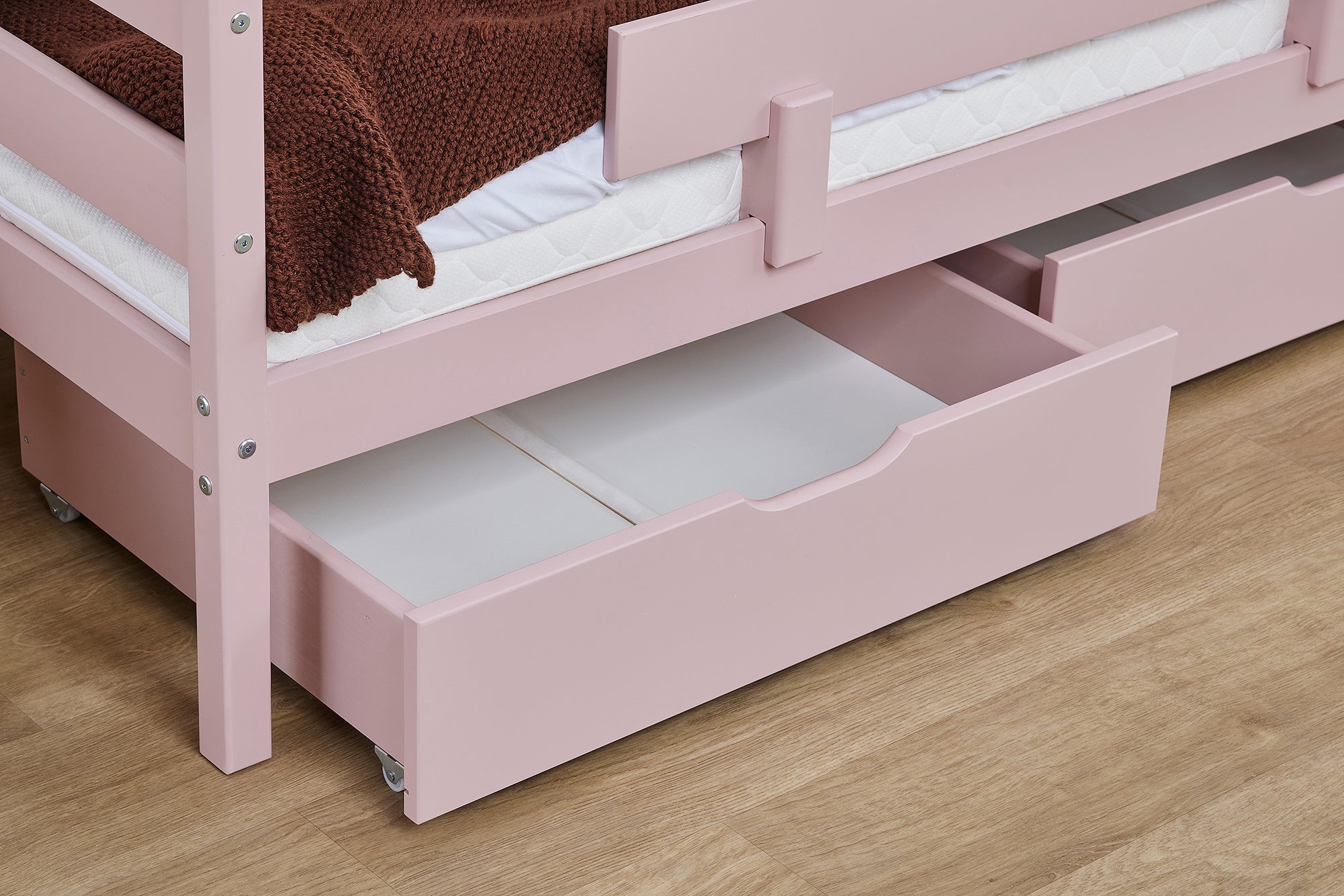 Hoppekids ECO Comfort Juniorseng 70x160 inkl. Skuffer og Sengehest