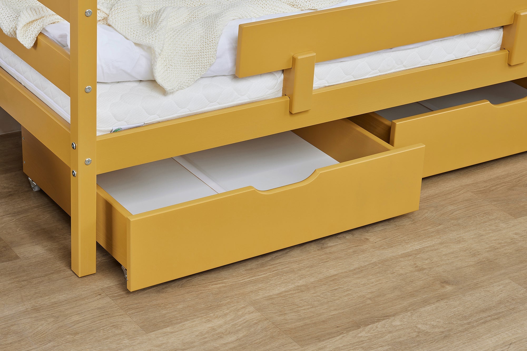 Hoppekids ECO Comfort Juniorseng 70x160 inkl. Skuffer og Sengehest