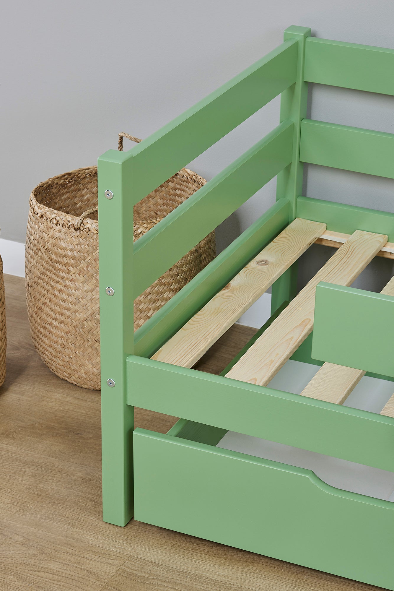 Hoppekids ECO Comfort Juniorseng 70x160 inkl. Skuffer og Sengehest