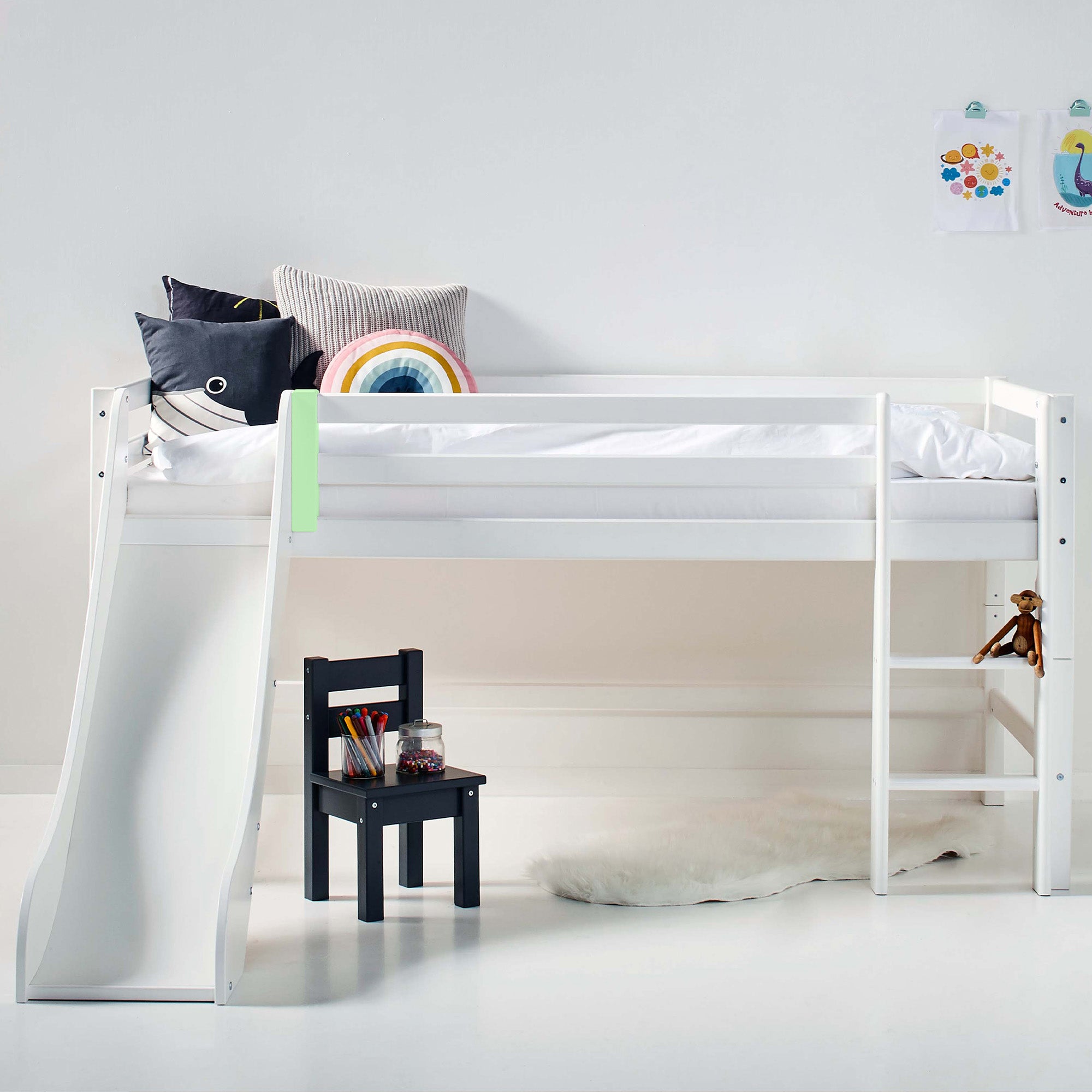 Hoppekids ECO Dream modul stolpe til sengehest, hvid