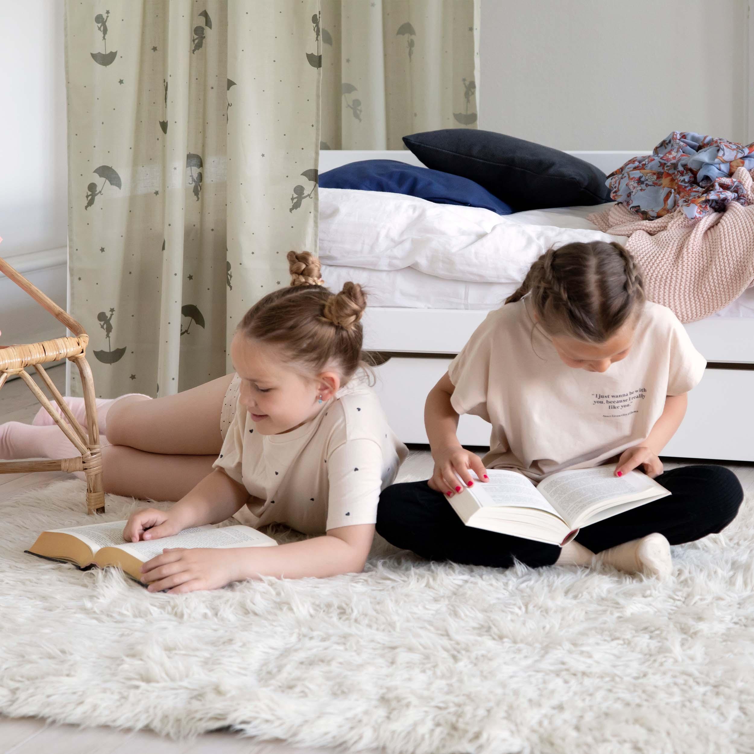 Hoppekids Ole Lukoie Bettvorhang für Hausbett, Grün