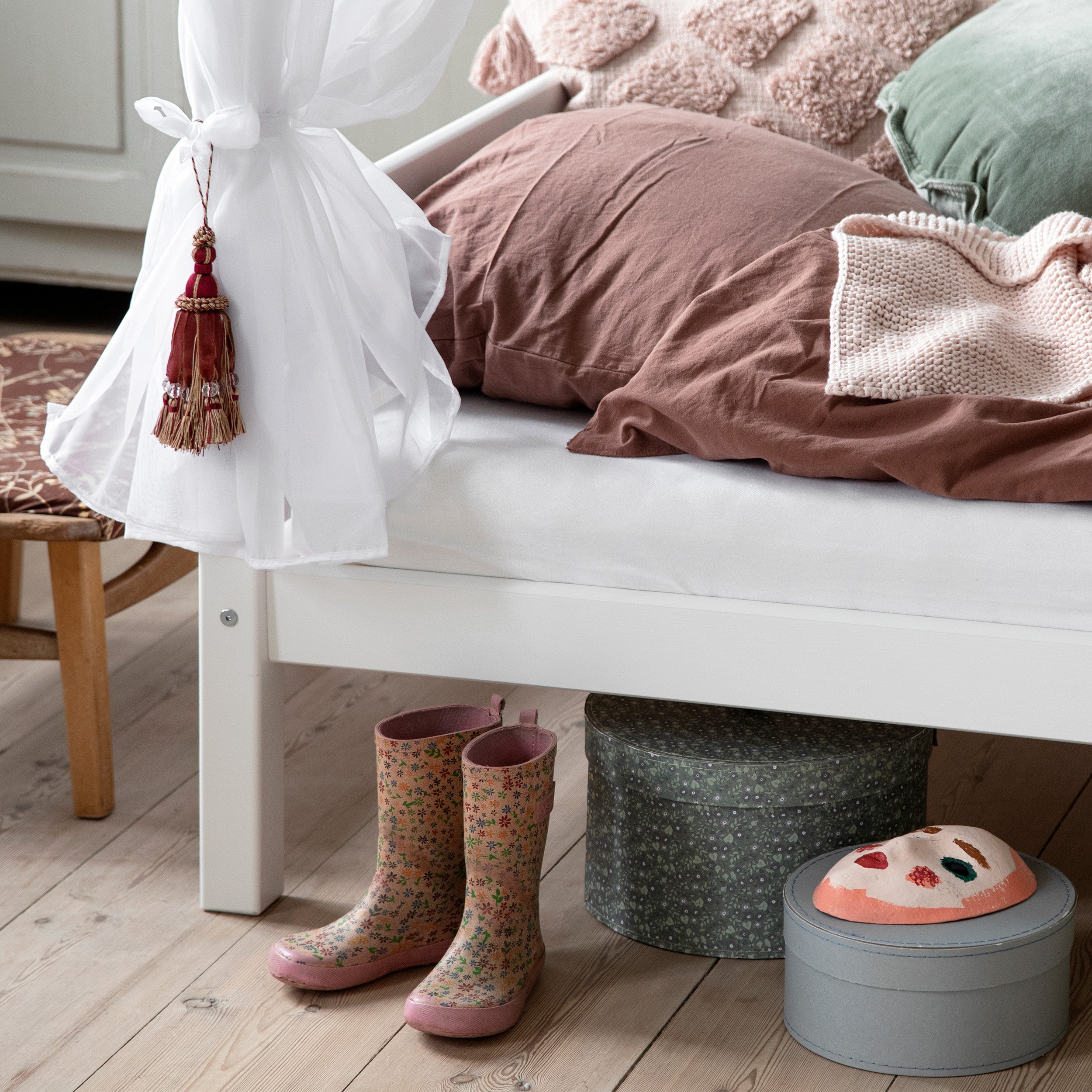 Hoppekids ECO Dream Himmelseng med Sengehimmel og Madras