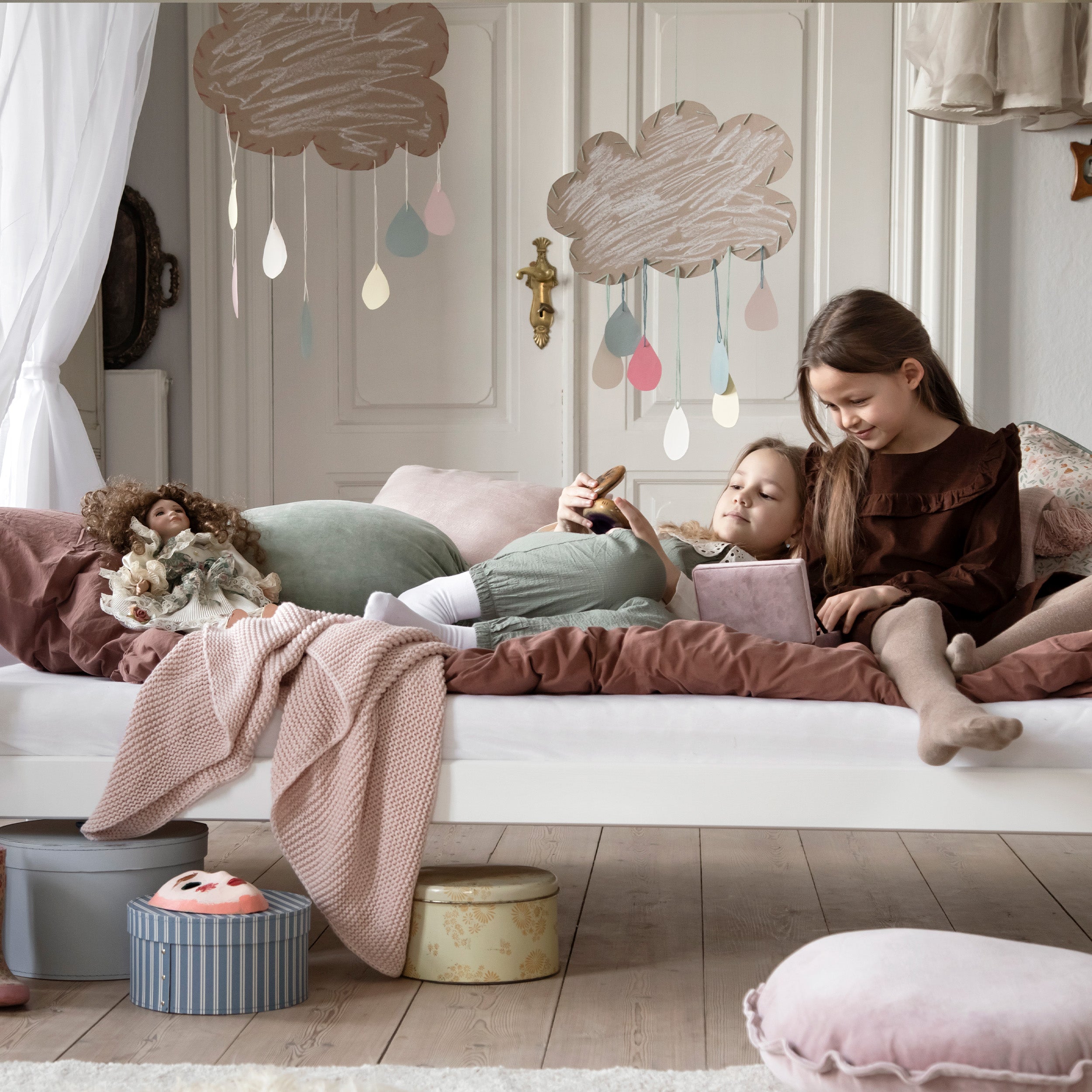 Hoppekids ECO Dream Himmelseng med Sengehimmel og Madras