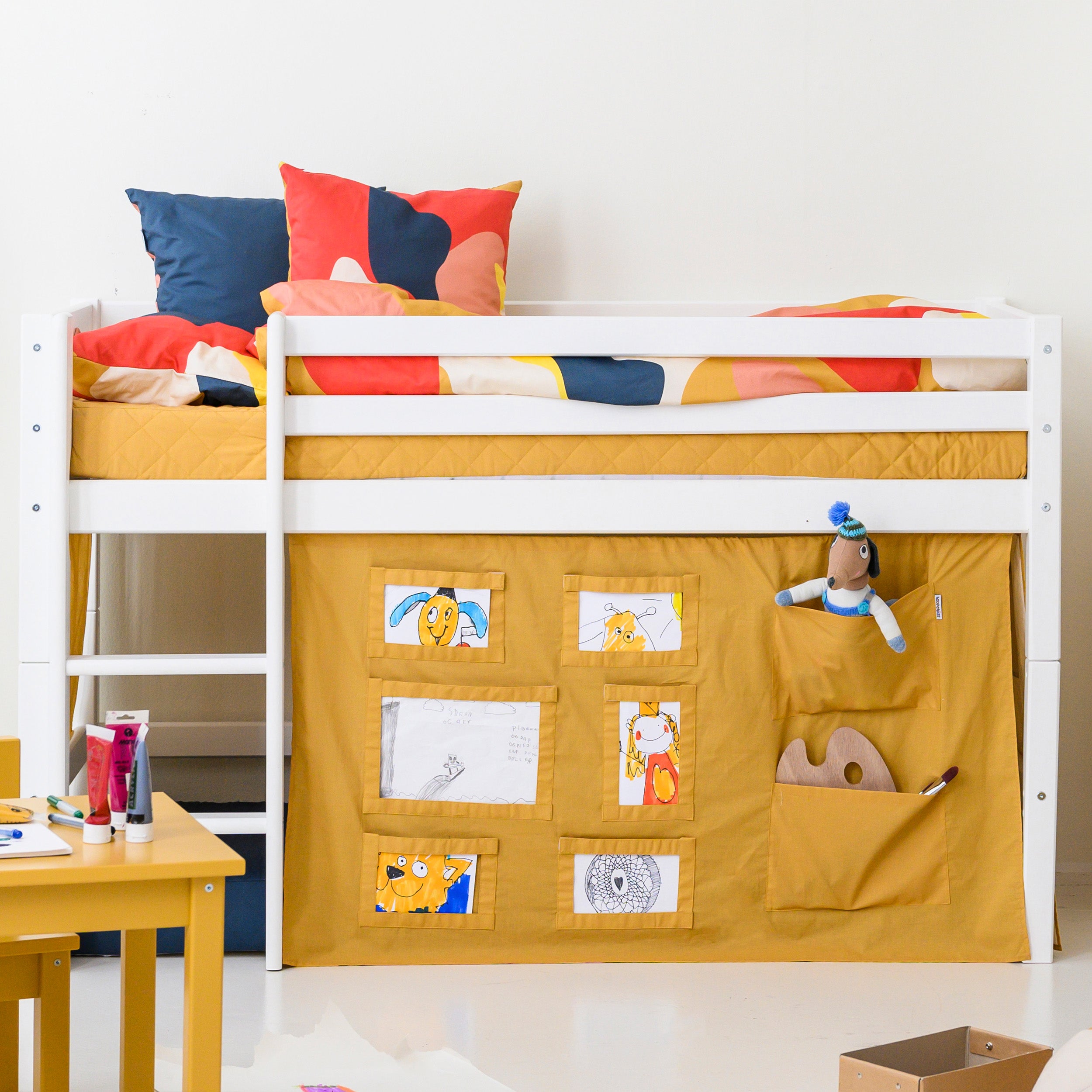 ECO Dream Lit mi hauteur avec des rideaux de lit Creator