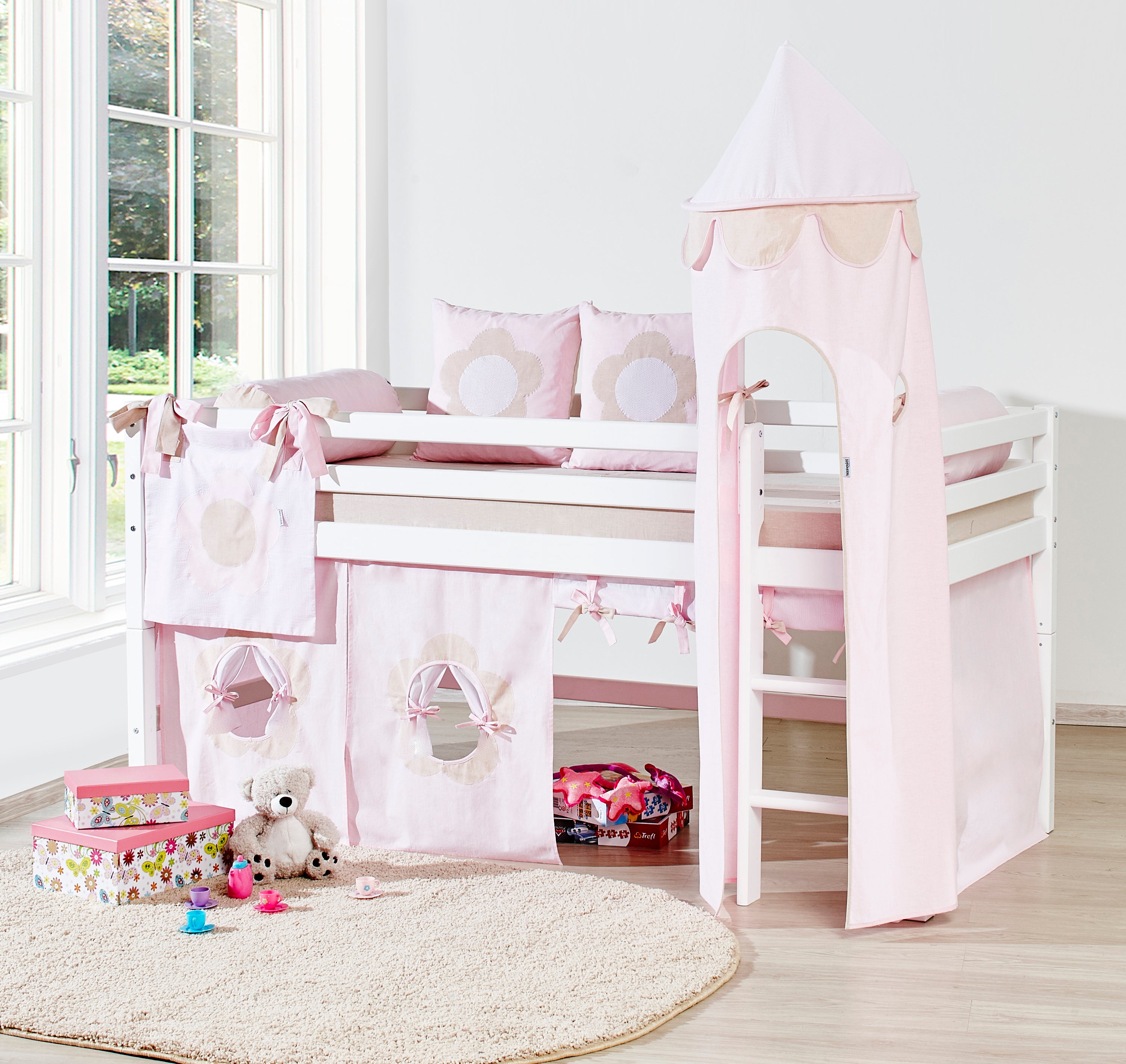 Hoppekids Fairytale Flower tower for Mid Sleeper Bed
