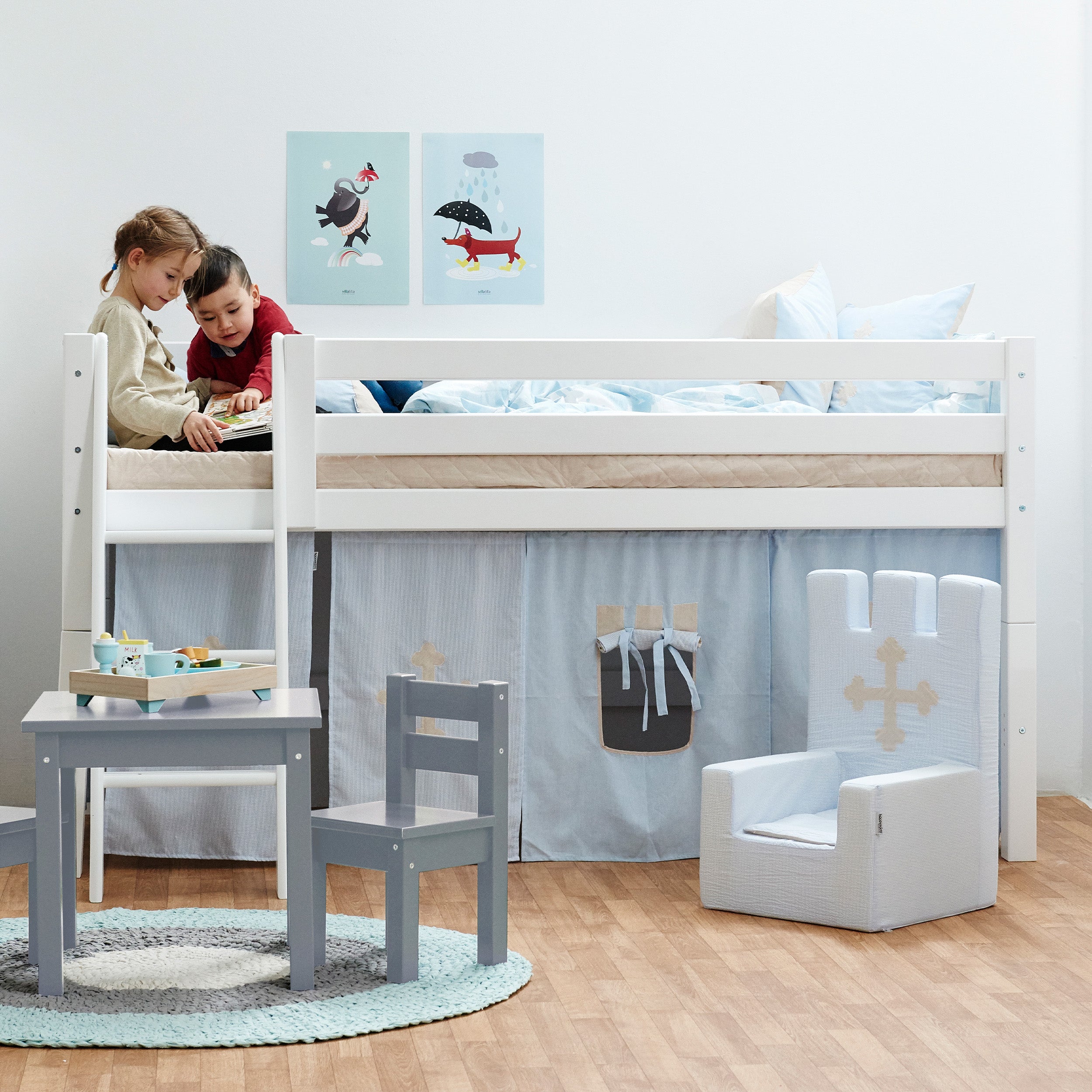 ECO Dream Altezza letto con Fairytale Knight Tende per letti