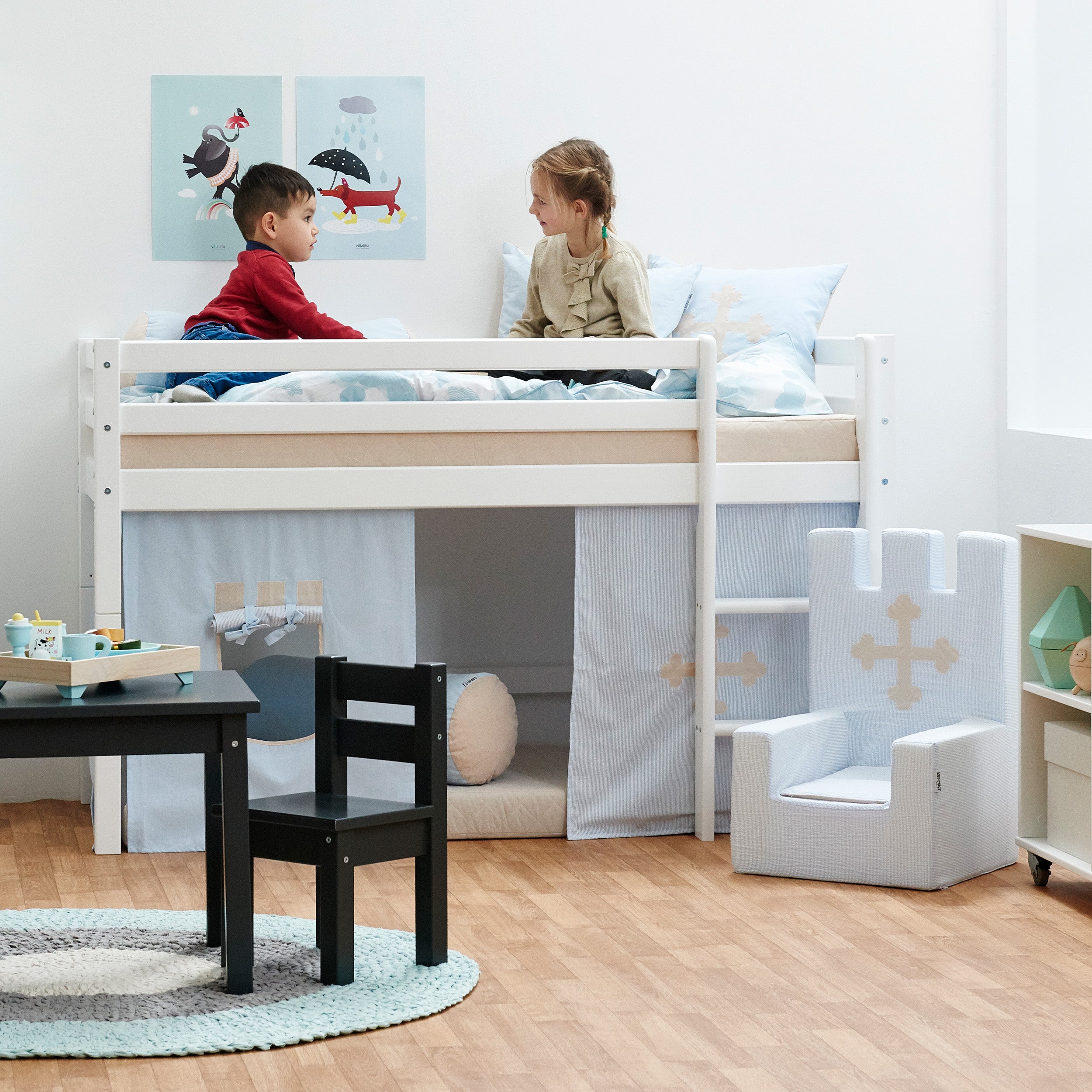 ECO Dream Altezza letto con Fairytale Knight Tende per letti