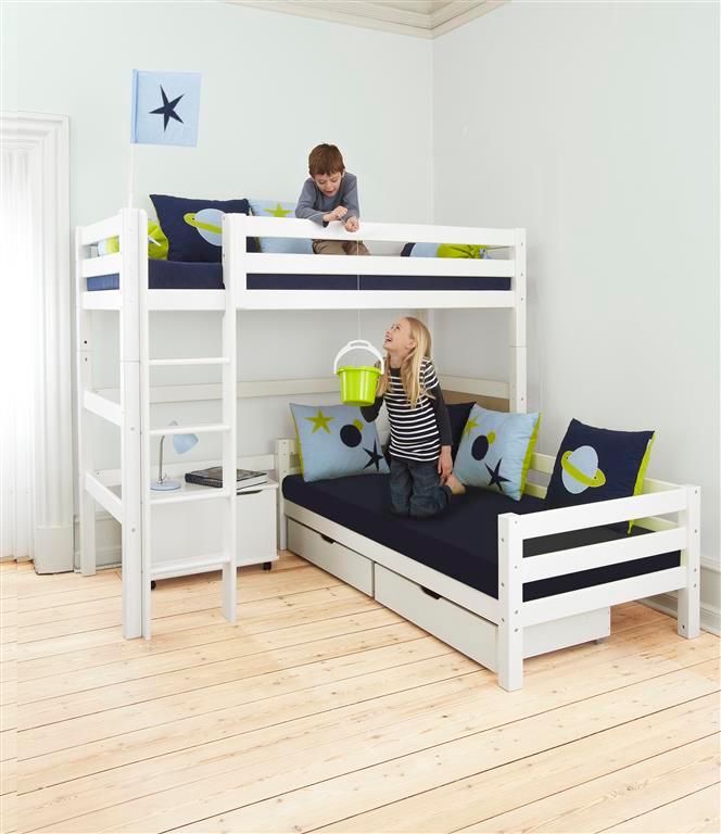 Hoppekids ECO Luxury Køjeseng Vinkelkombi