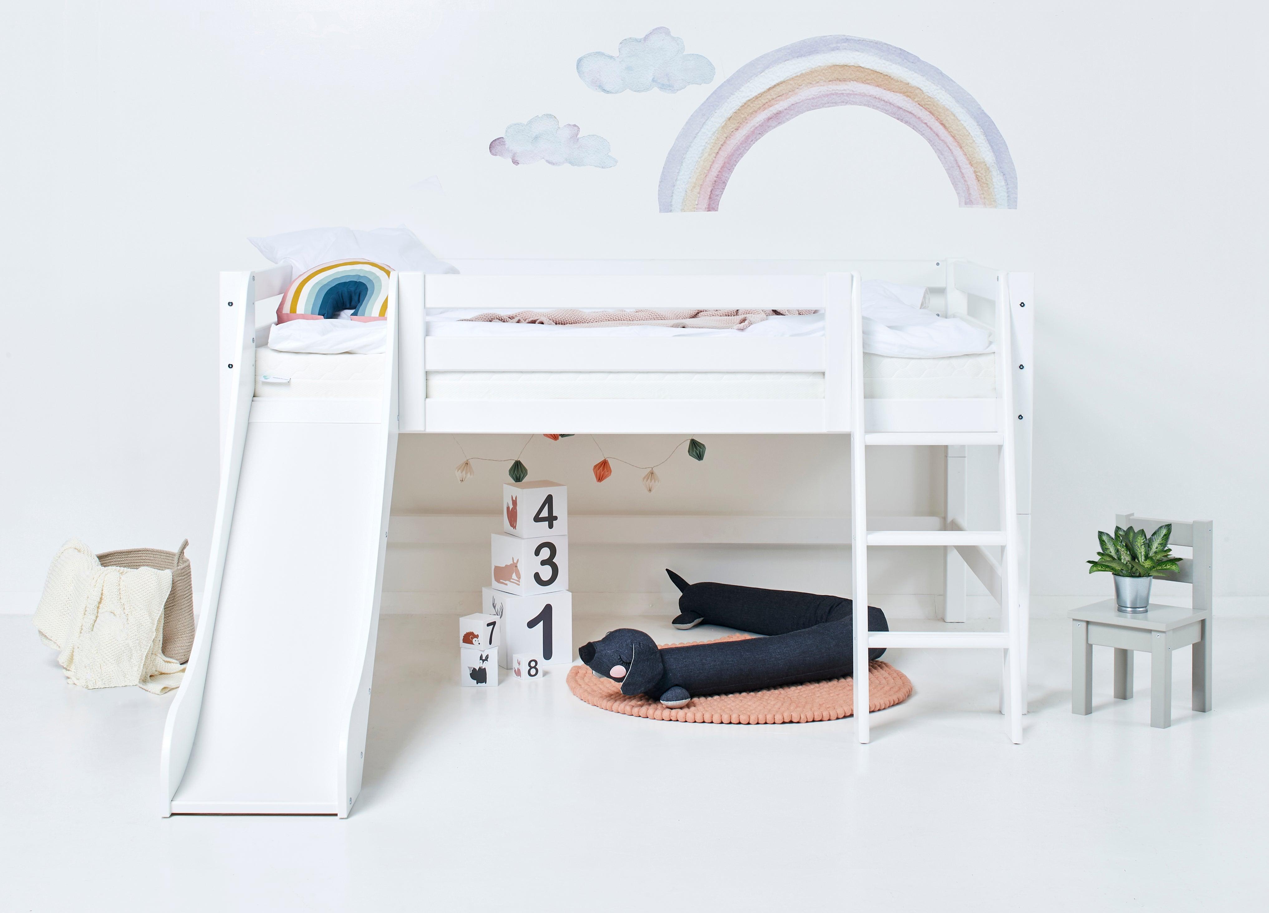 Hoppekids ECO Luxury Loftsäng med Rutschkana