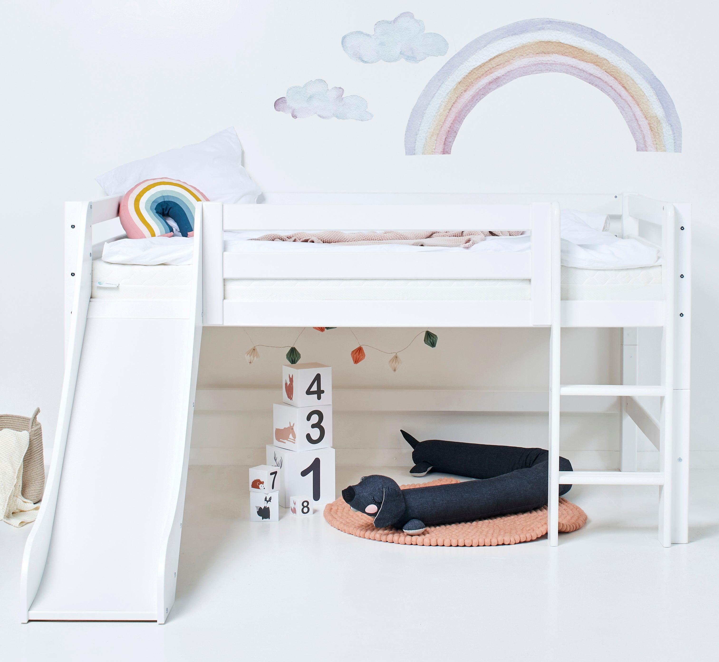 Hoppekids ECO Luxury Loftsäng med Rutschkana