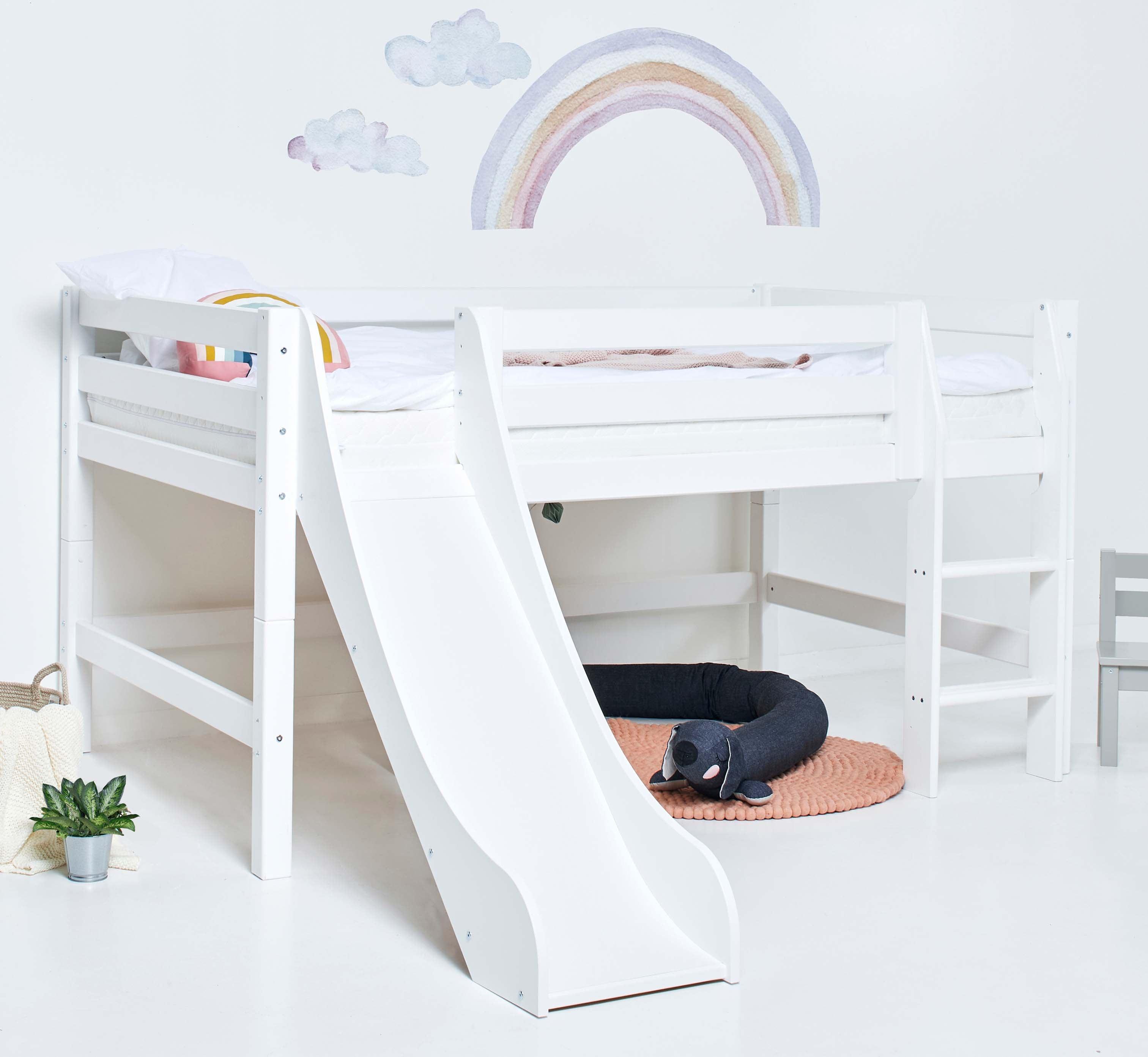 Hoppekids ECO Luxury Loftsäng med Rutschkana