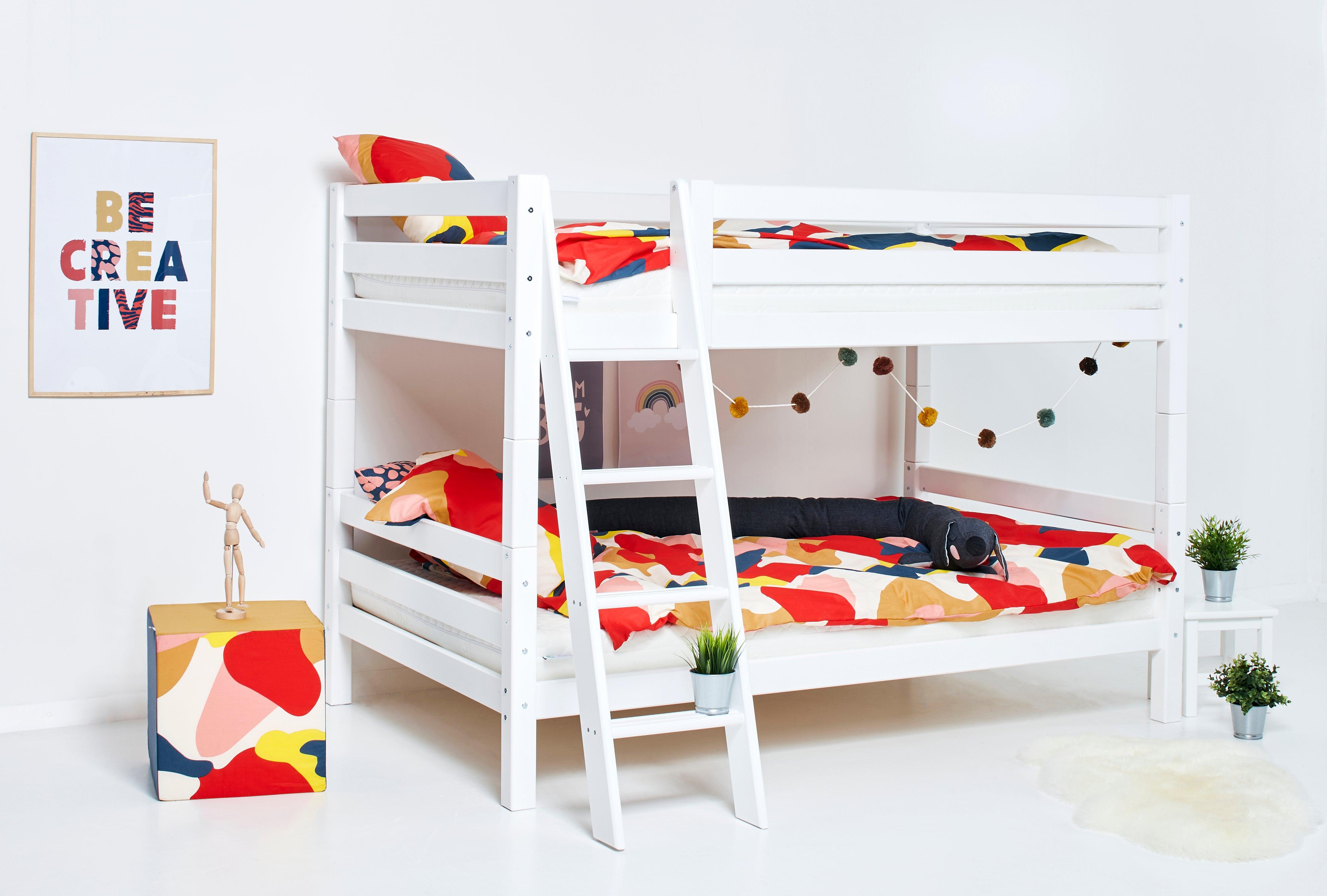 Hoppekids ECO Luxury Ladder for Bunk Bed, White