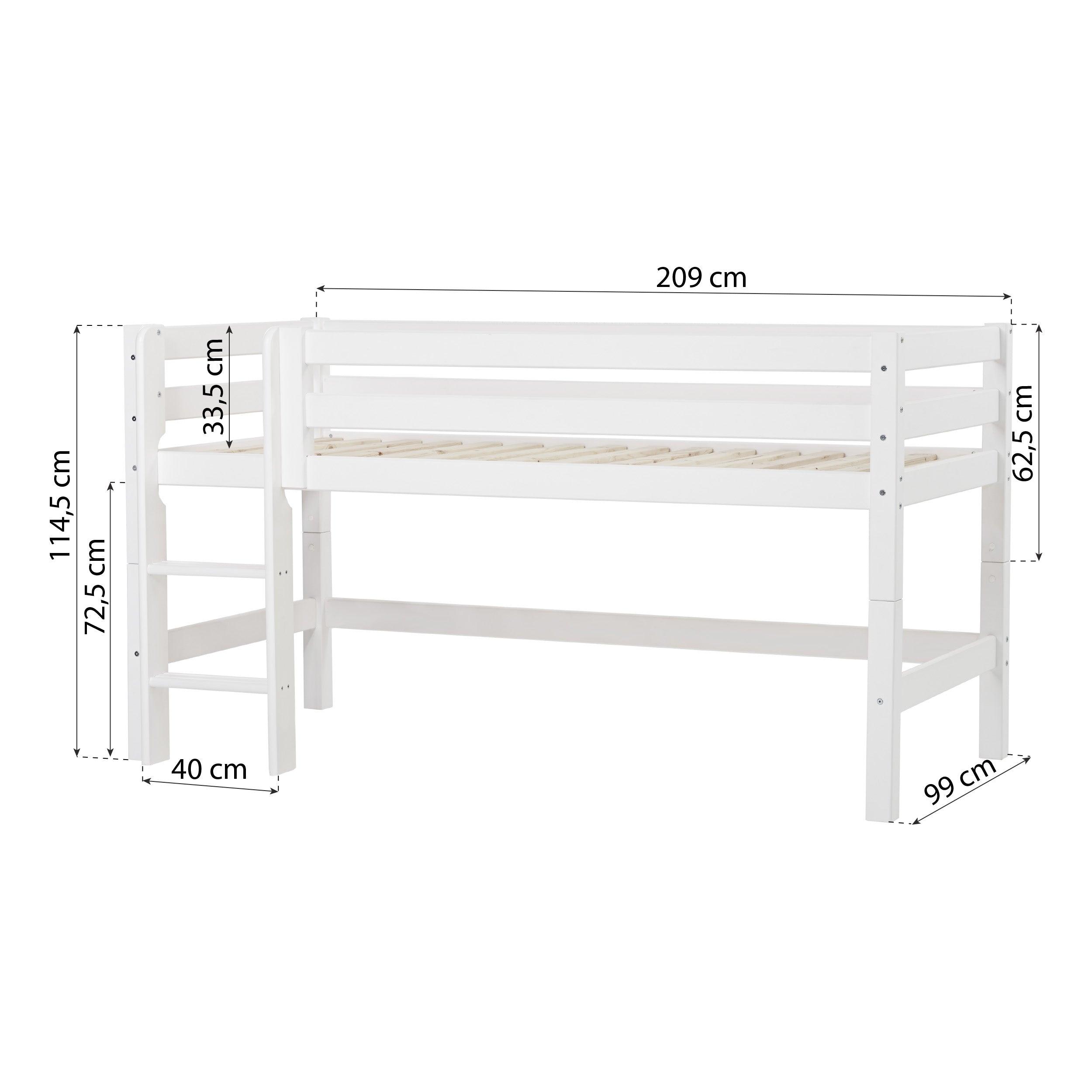 Hoppekids ECO Luxury Félmagas ágy