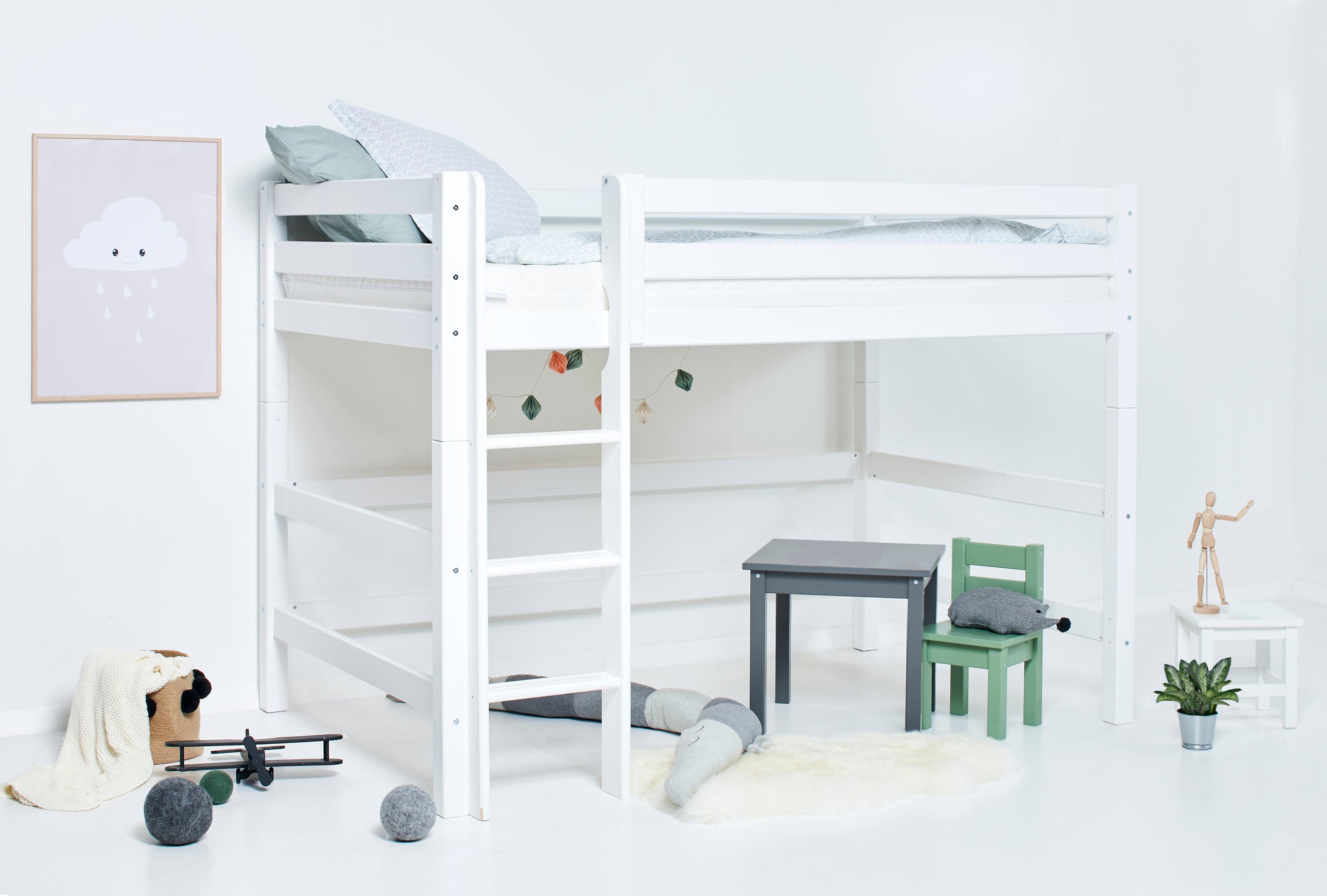 Hoppekids ECO Luxury Ladder for High Sleeper bed, White