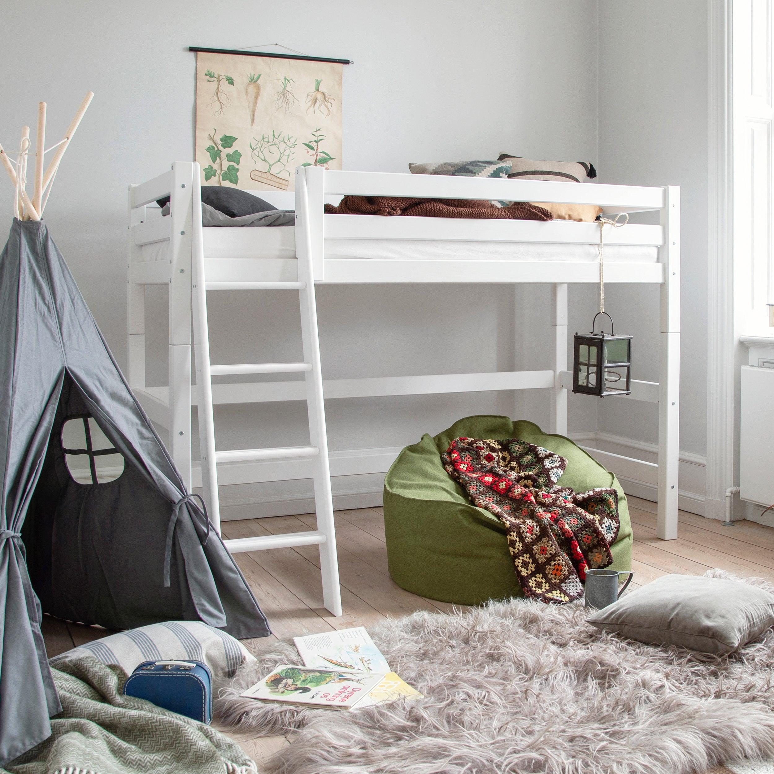Hoppekids ECO Luxury Ladder for High Sleeper bed, White