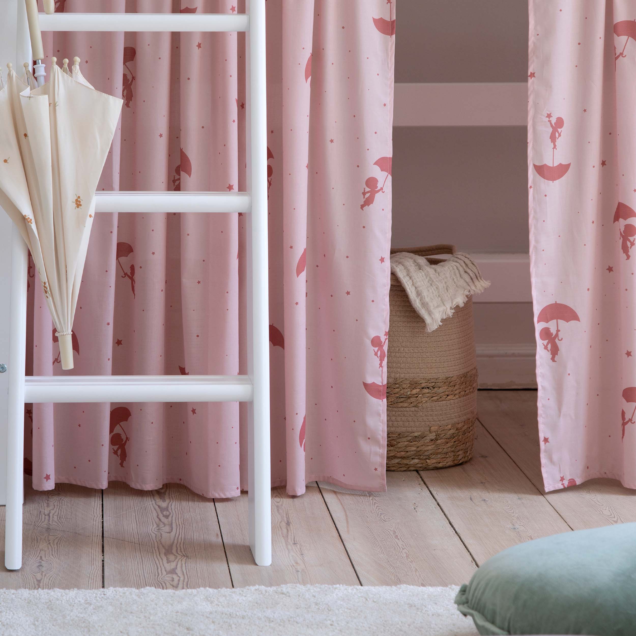 Hoppekids ECO Luxury Letto rialzato con Rød Ole Lukoie Tende per letti