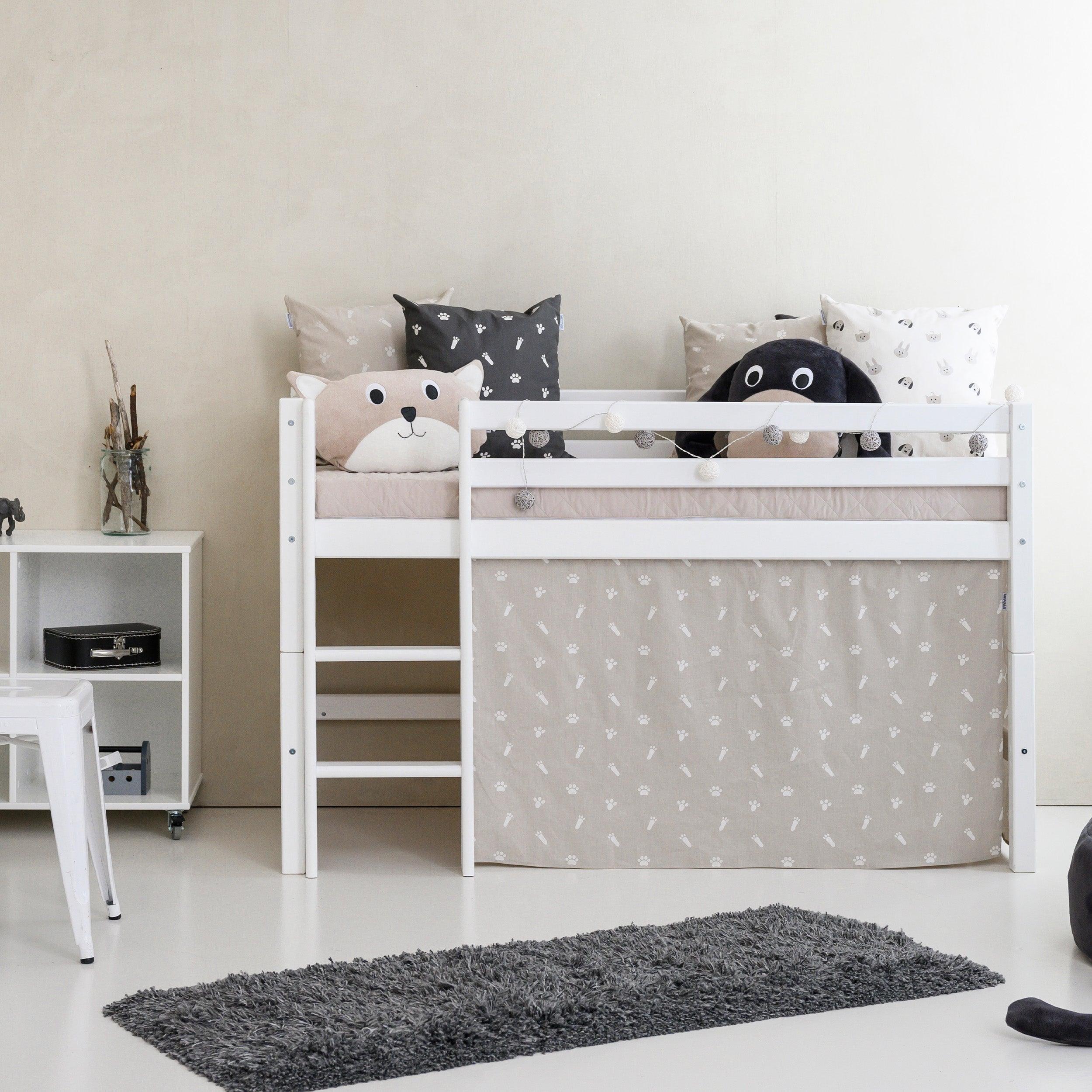 Hoppekids Pets Bettvorhang in Silver Cloud