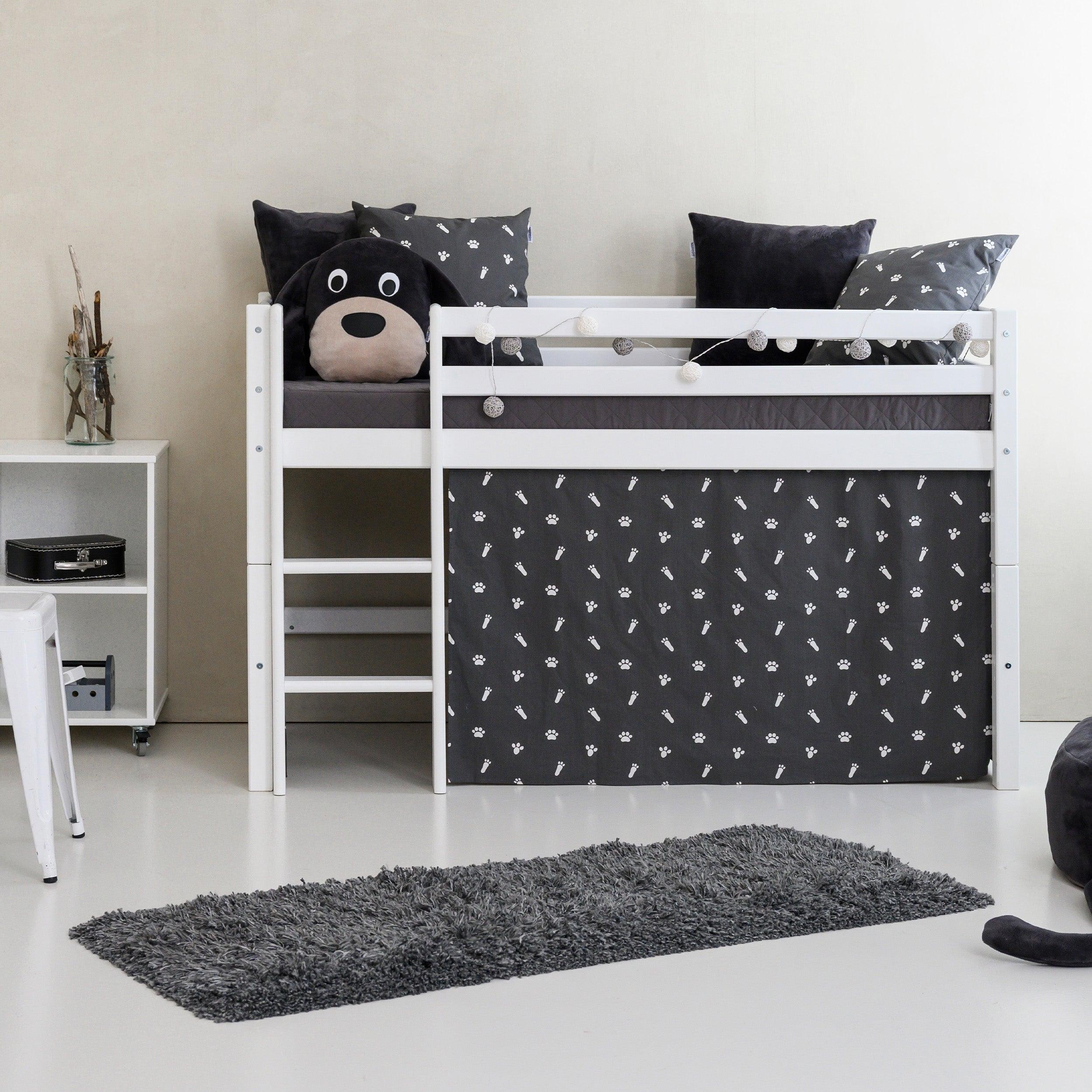 ECO Dream Mid sleeper bed with Pets Granite Grey Bed Canopy