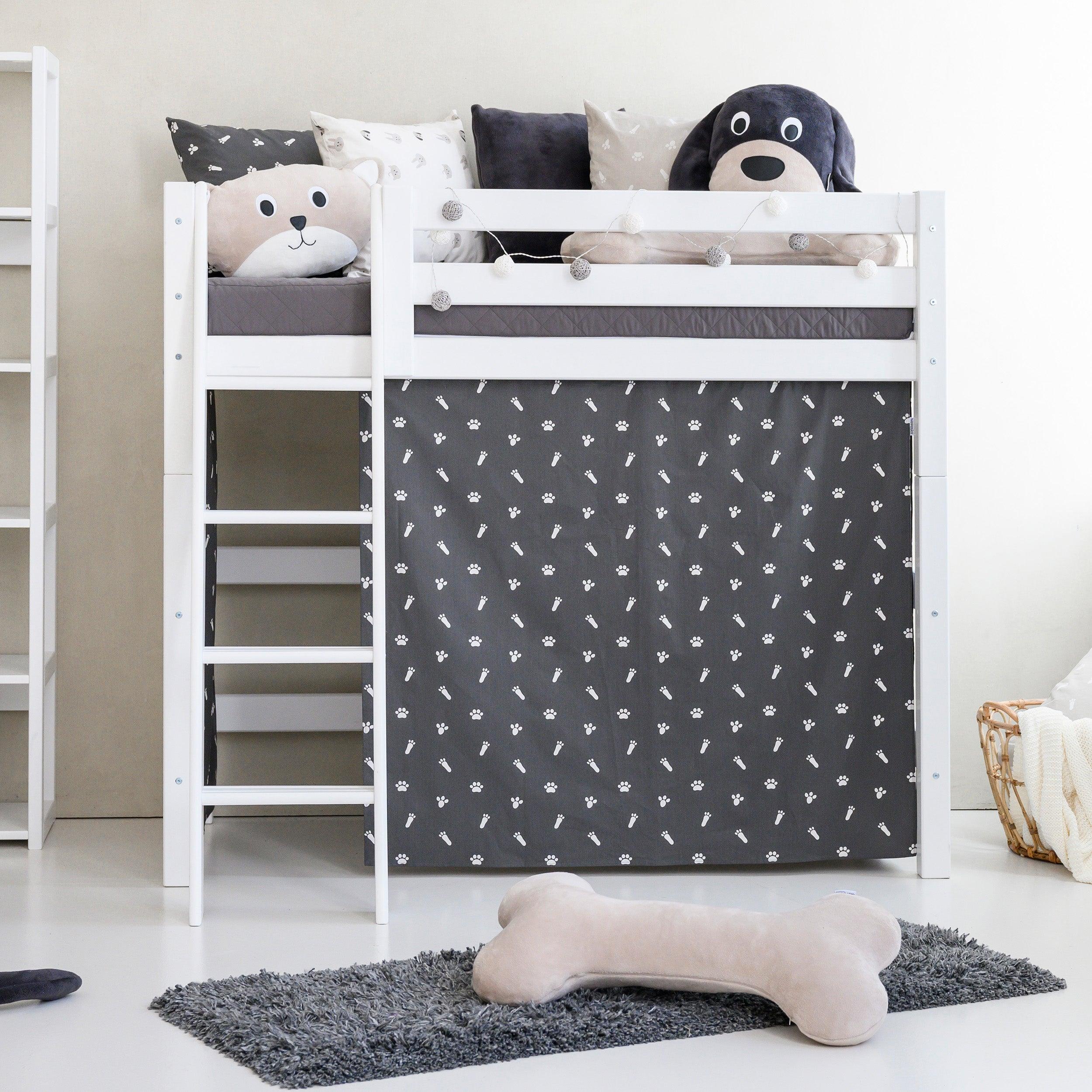 Hoppekids Pets Bettvorhang in Granitgrau