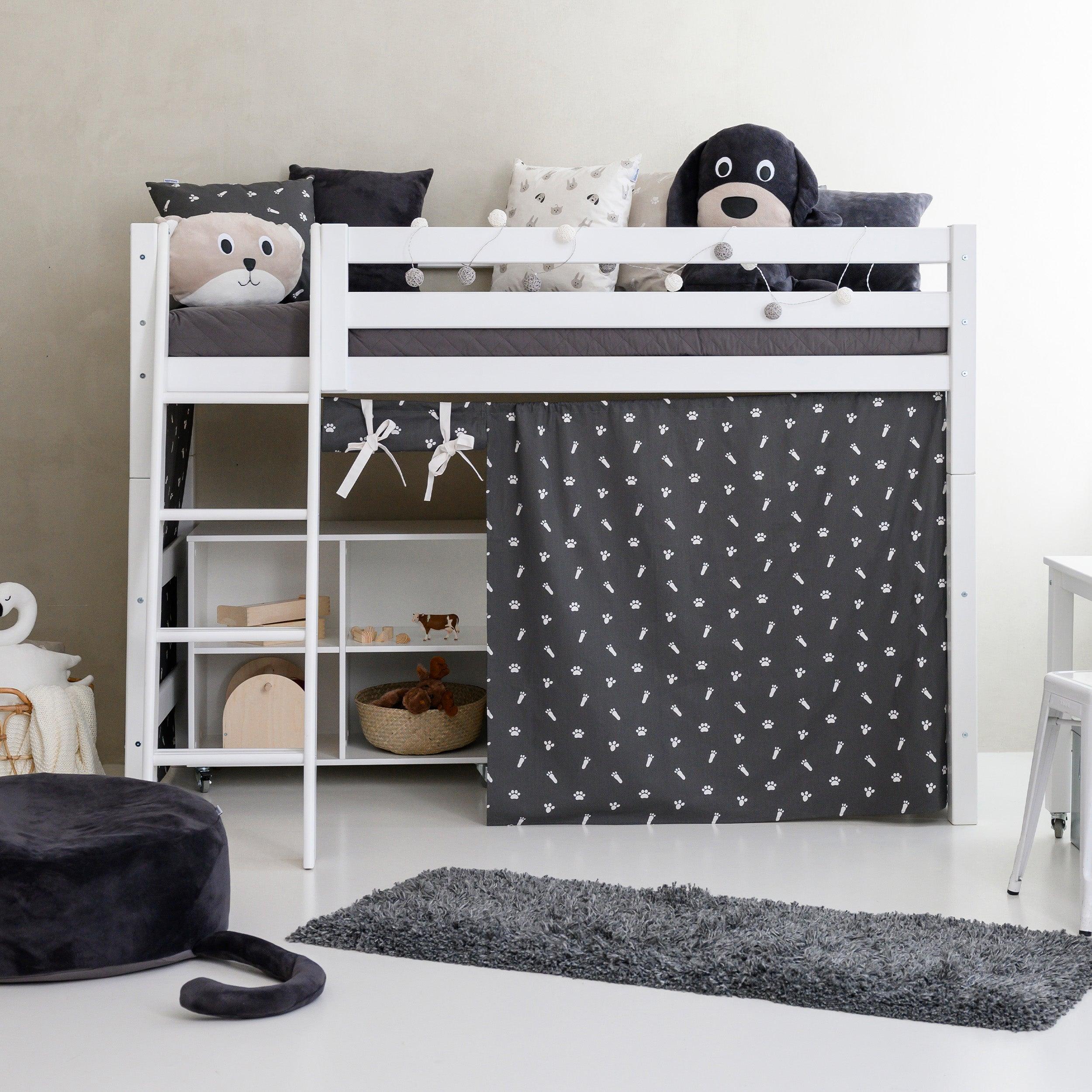 Hoppekids Pets Bettvorhang in Granitgrau