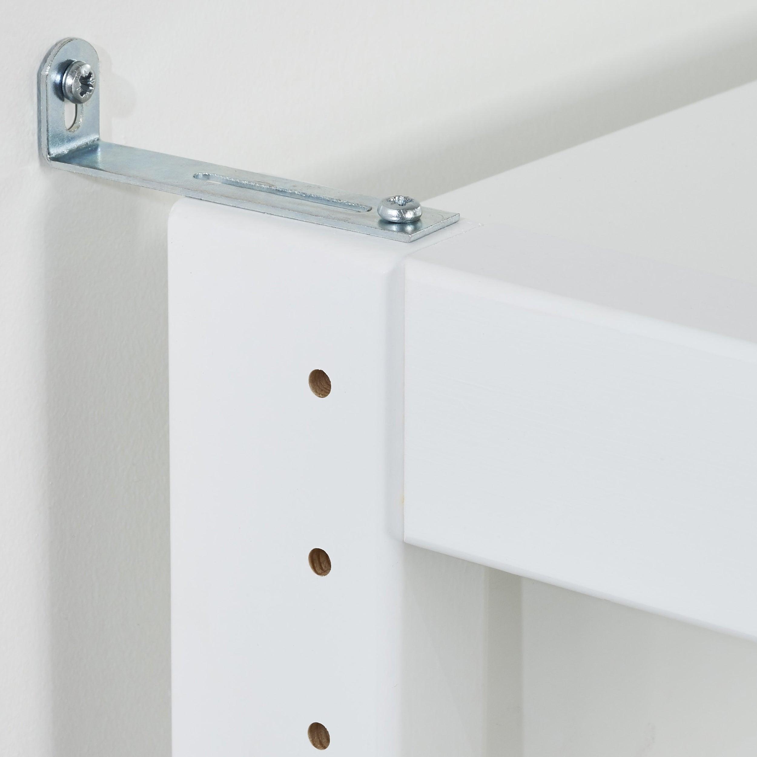 Hoppekids STOREY shelf with 3 sections, 12 shelves, and writing board at 80 cm, White