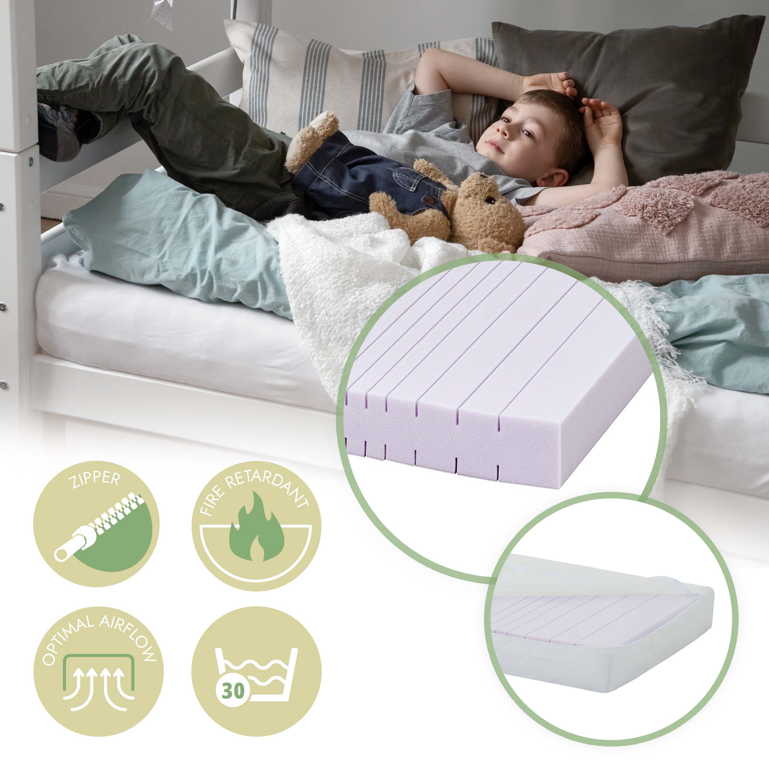 ECO Dream Lit junior avec matelas en Koldskum