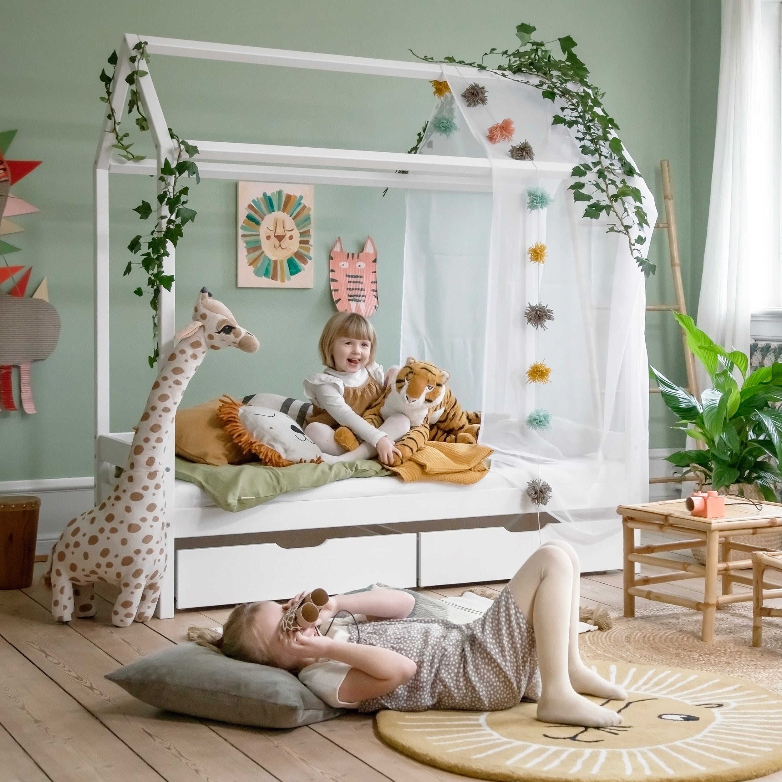ECO certified House beds Nordic Swan Eco Label Solid pinewood